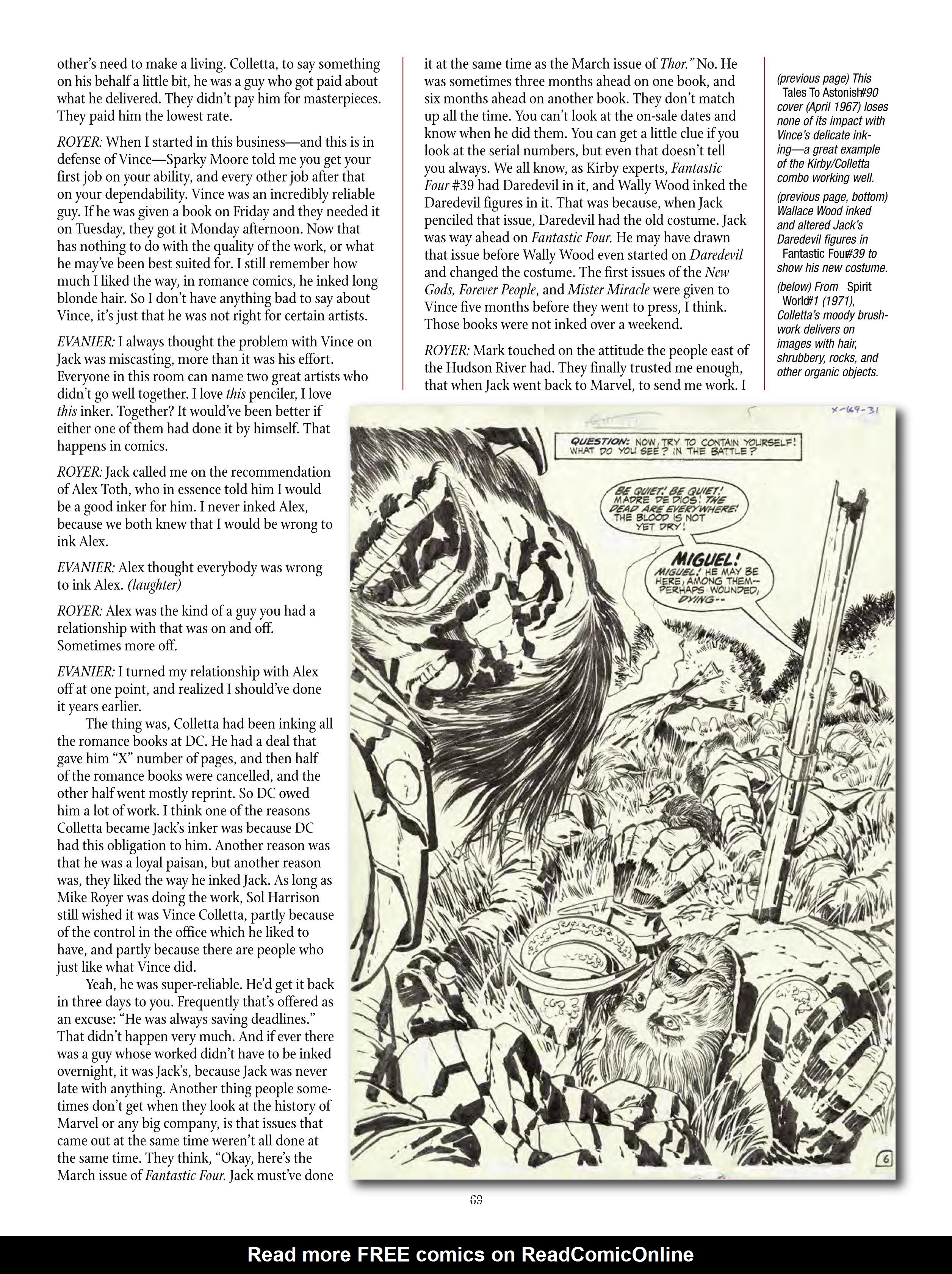 Read online The Jack Kirby Collector comic -  Issue #71 - 71