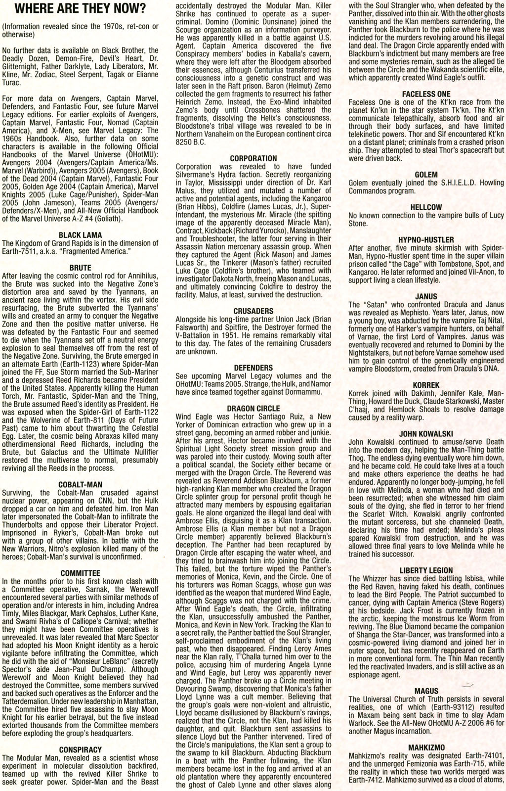 Read online Marvel Legacy: The 1970's Handbook comic -  Issue # Full - 66