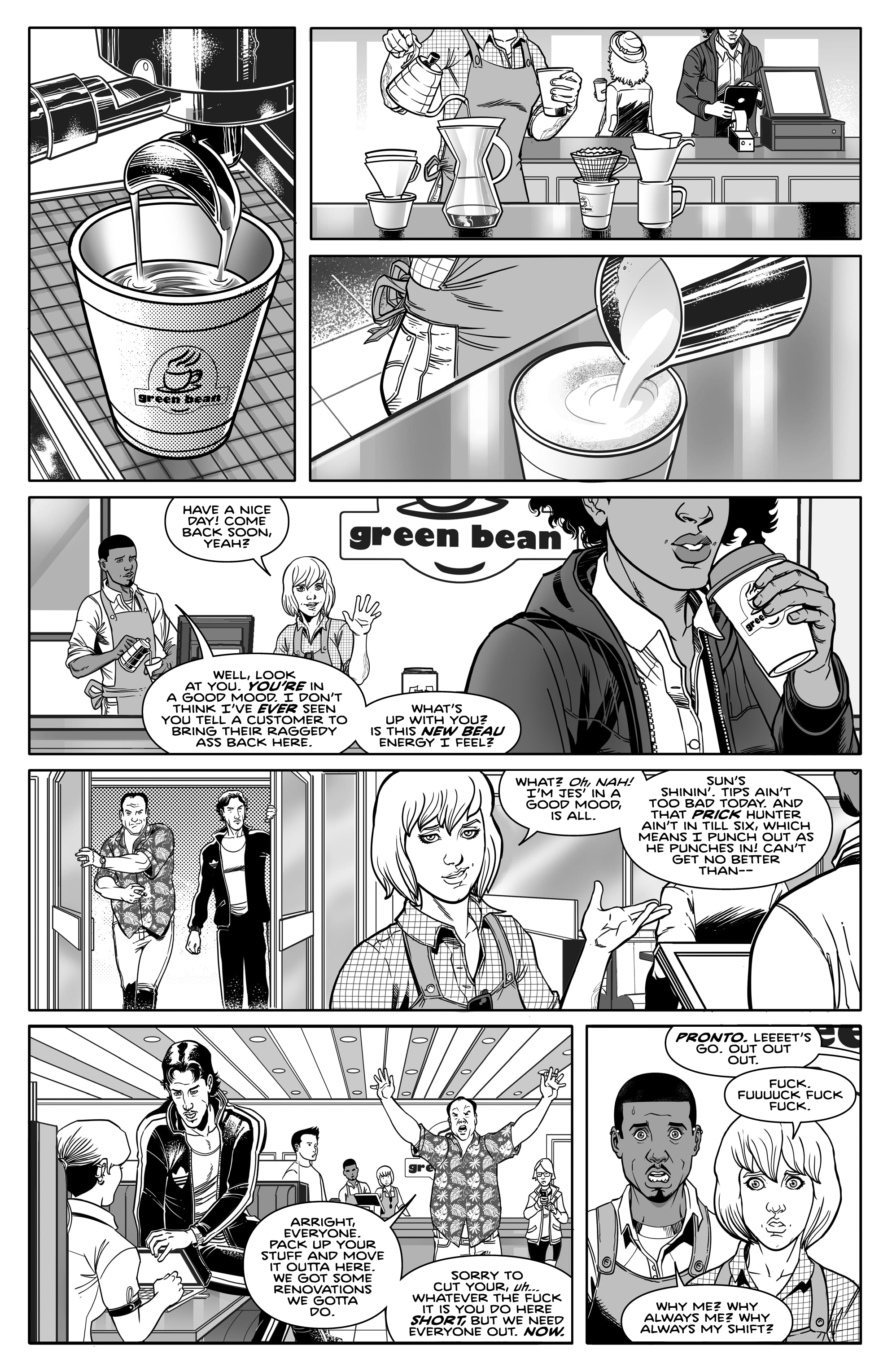 Read online Gangster Ass Barista comic -  Issue #1 - 17