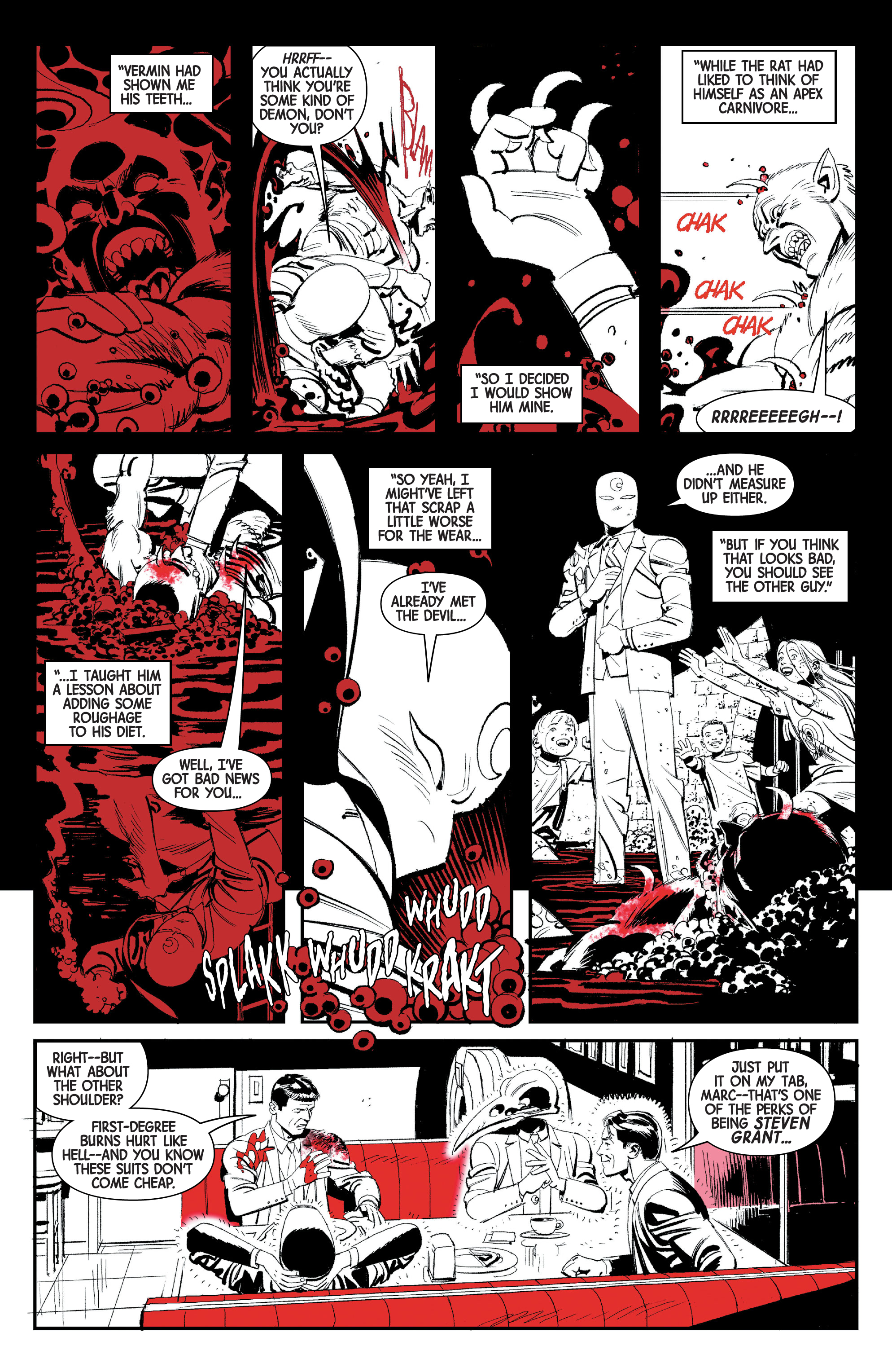 Read online Moon Knight: Black, White & Blood comic -  Issue #2 - 16