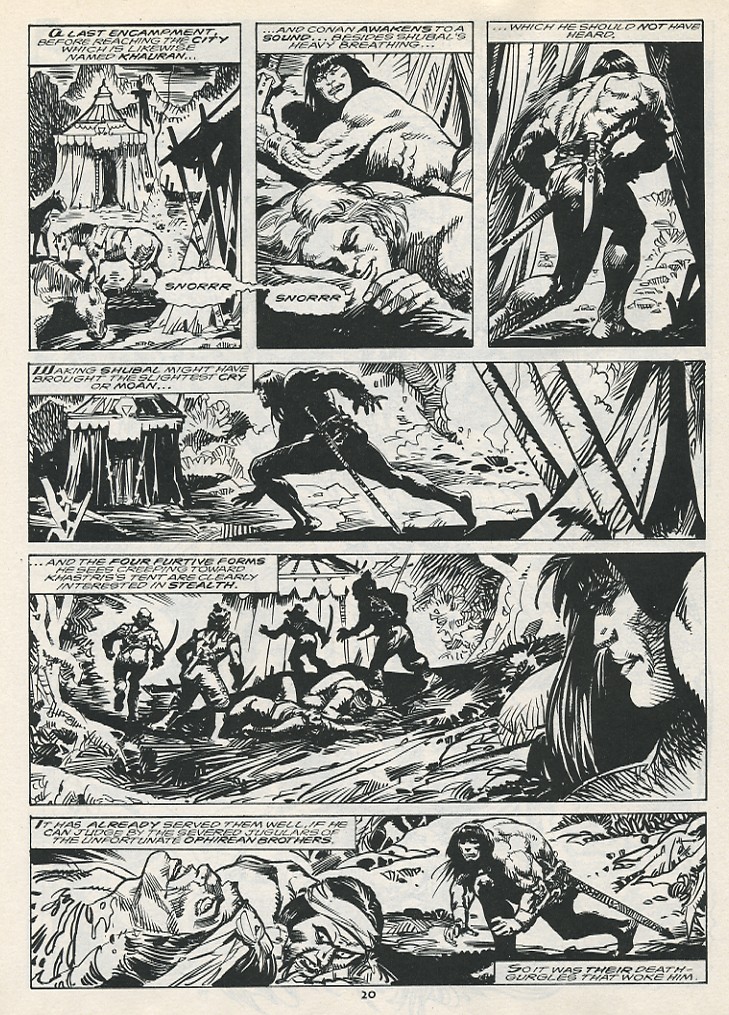 Read online The Savage Sword Of Conan comic -  Issue #217 - 22