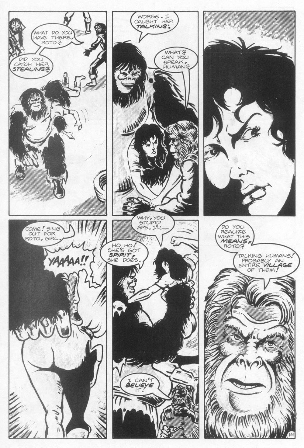 Read online Planet of the Apes (1990) comic -  Issue #21 - 16