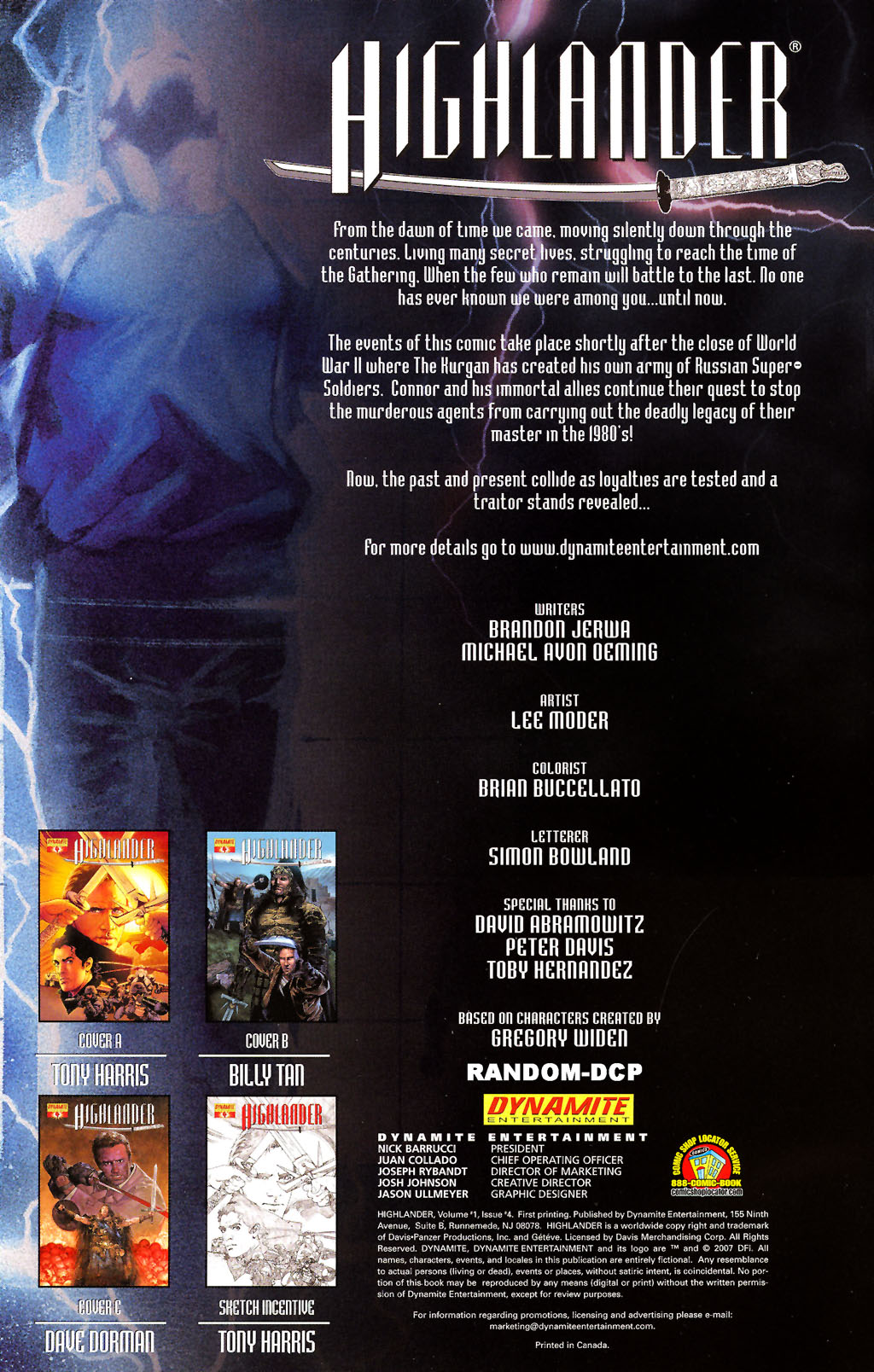 Read online Highlander comic -  Issue #4 - 4