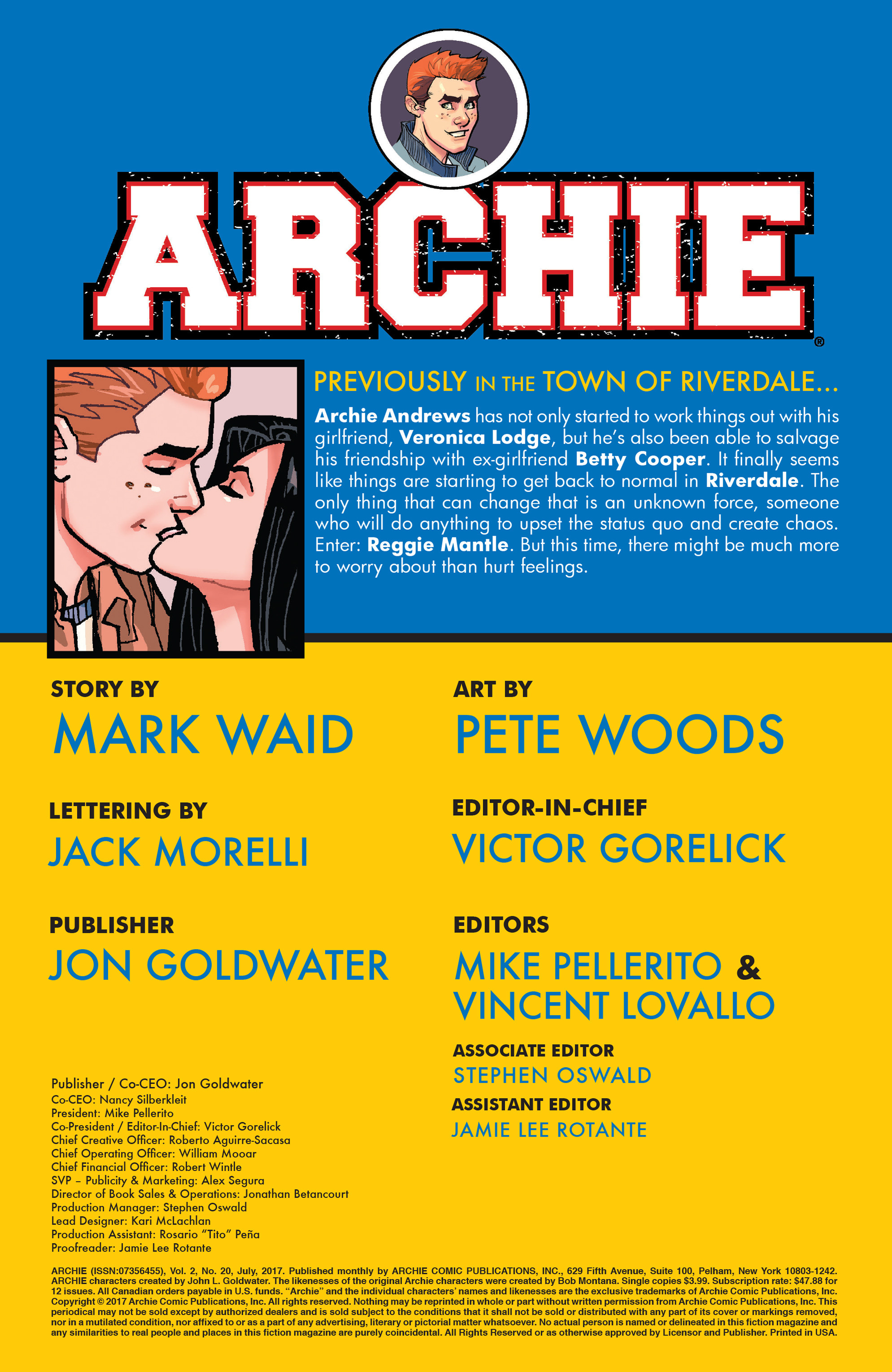 Read online Archie (2015) comic -  Issue #20 - 2