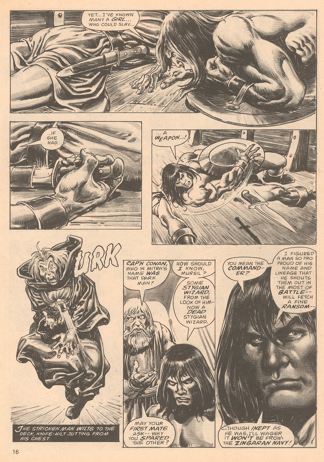 Read online The Savage Sword Of Conan comic -  Issue #67 - 16