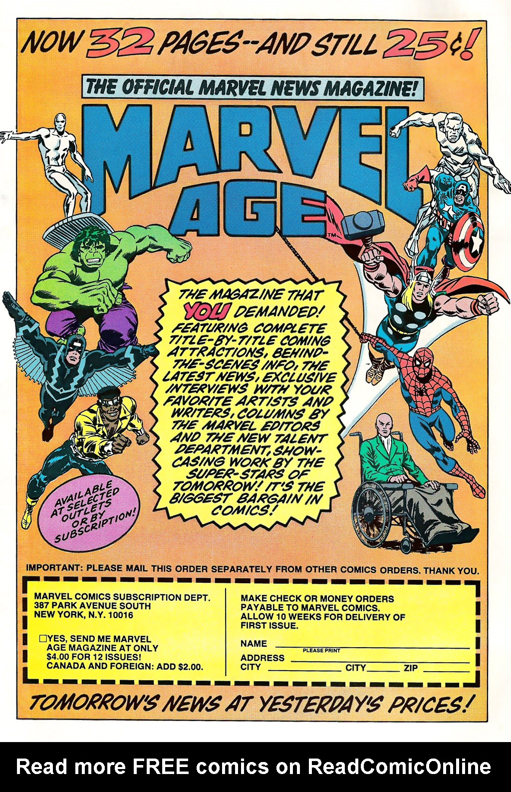 Read online Marvel Age comic -  Issue #12 - 2