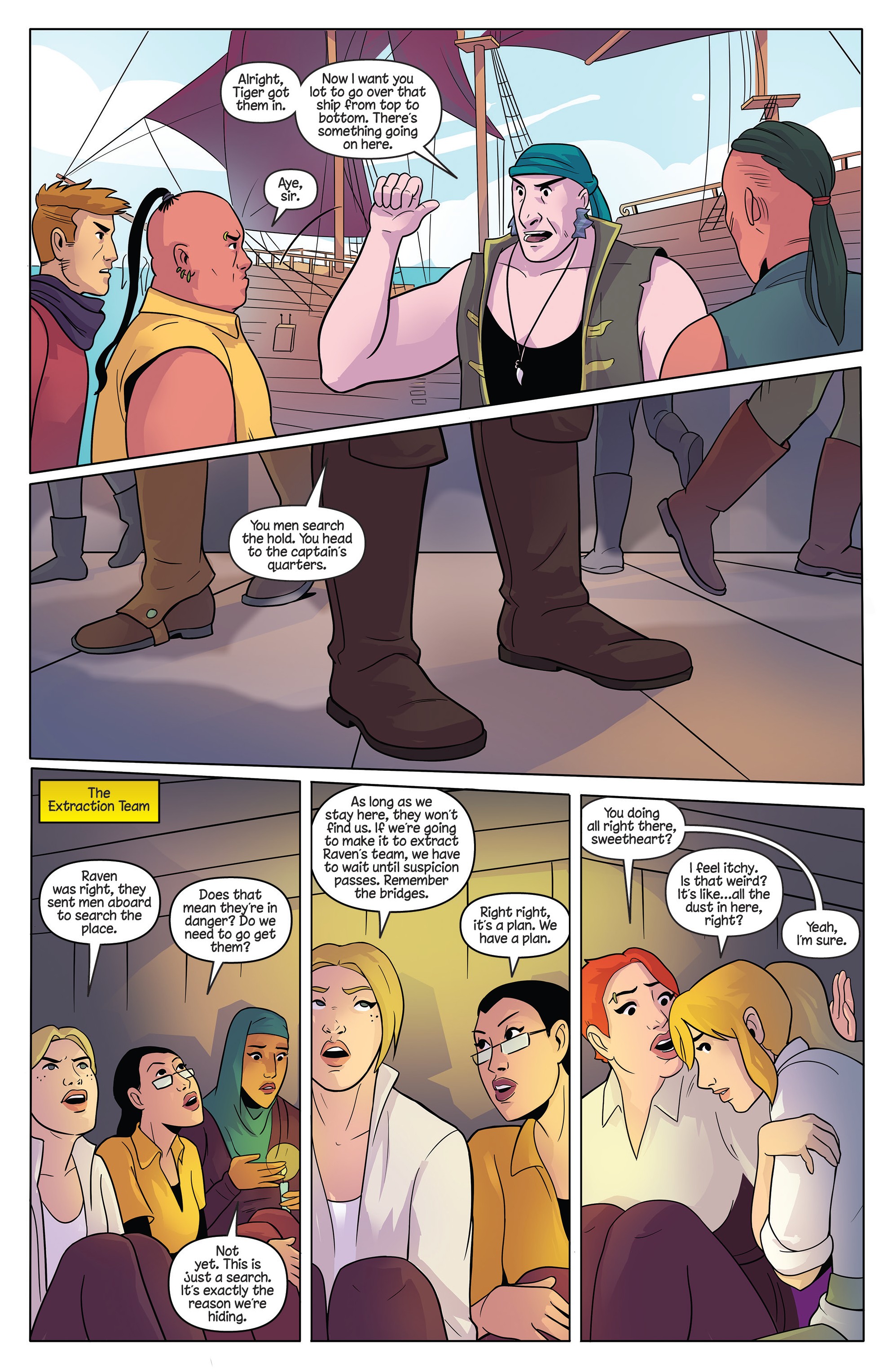 Read online Princeless Raven Year Two: Love and Revenge comic -  Issue # _TPB Assault On Golden Rock - 76