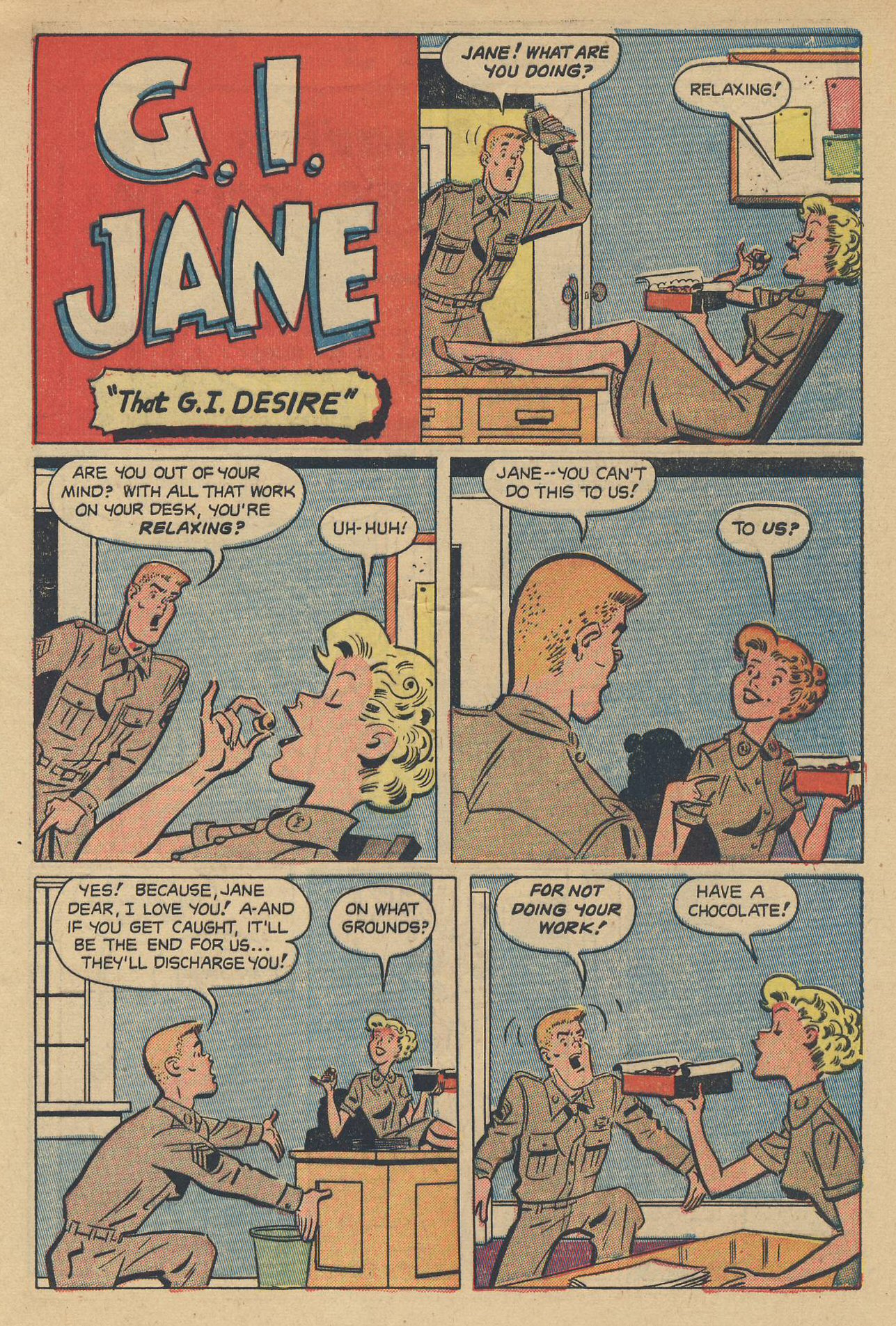 Read online G. I. Jane (1953) comic -  Issue #6 - 29