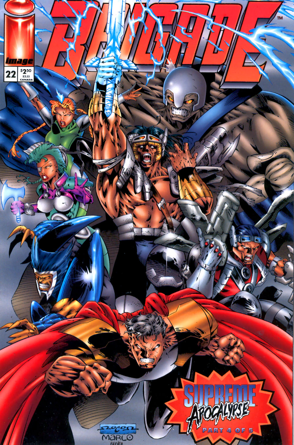Read online Brigade (1993) comic -  Issue #22 - 1