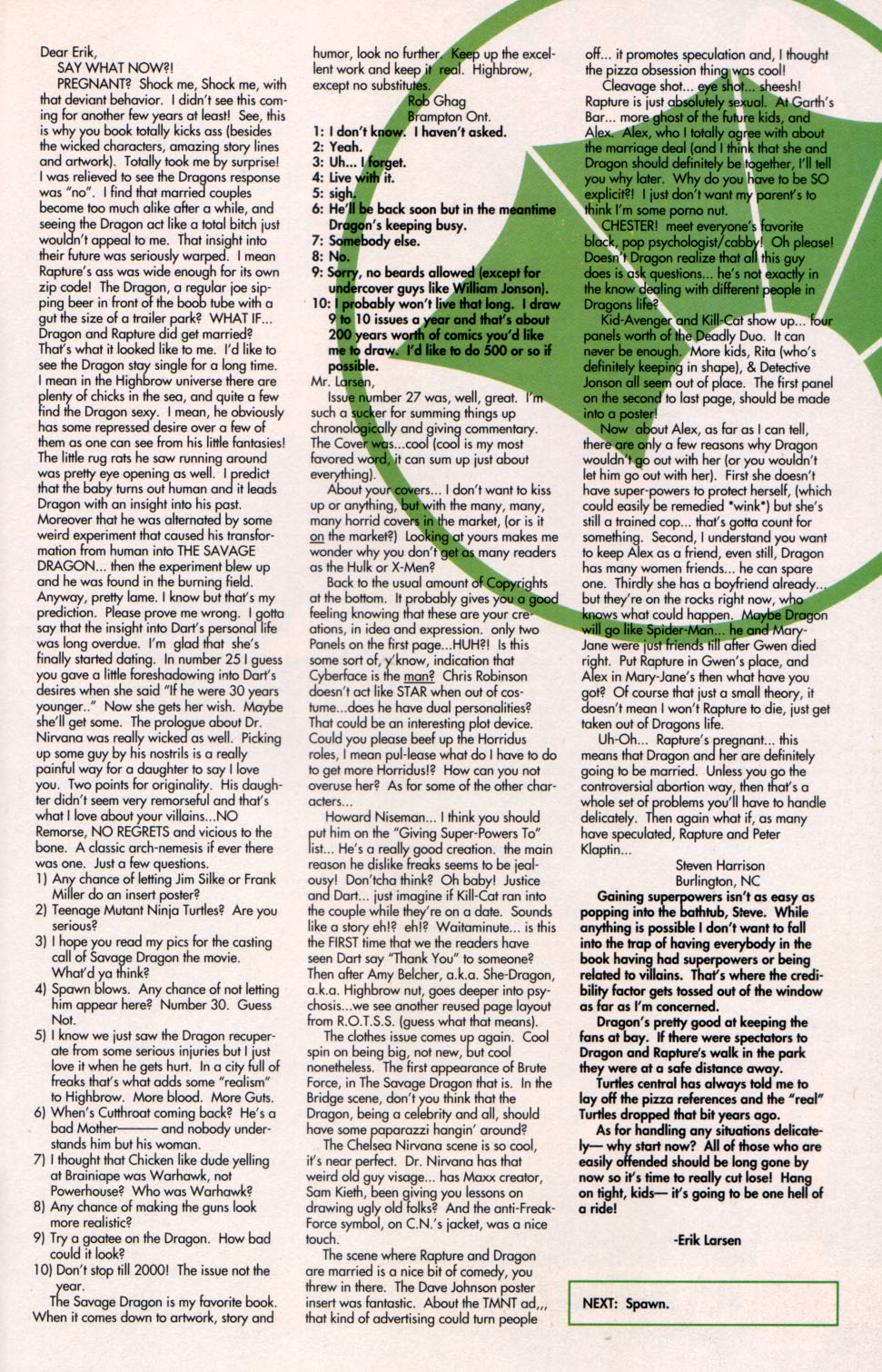 Read online The Savage Dragon (1993) comic -  Issue #29 - 30