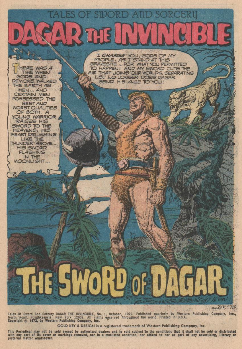 Read online Dagar the Invincible comic -  Issue #1 - 2
