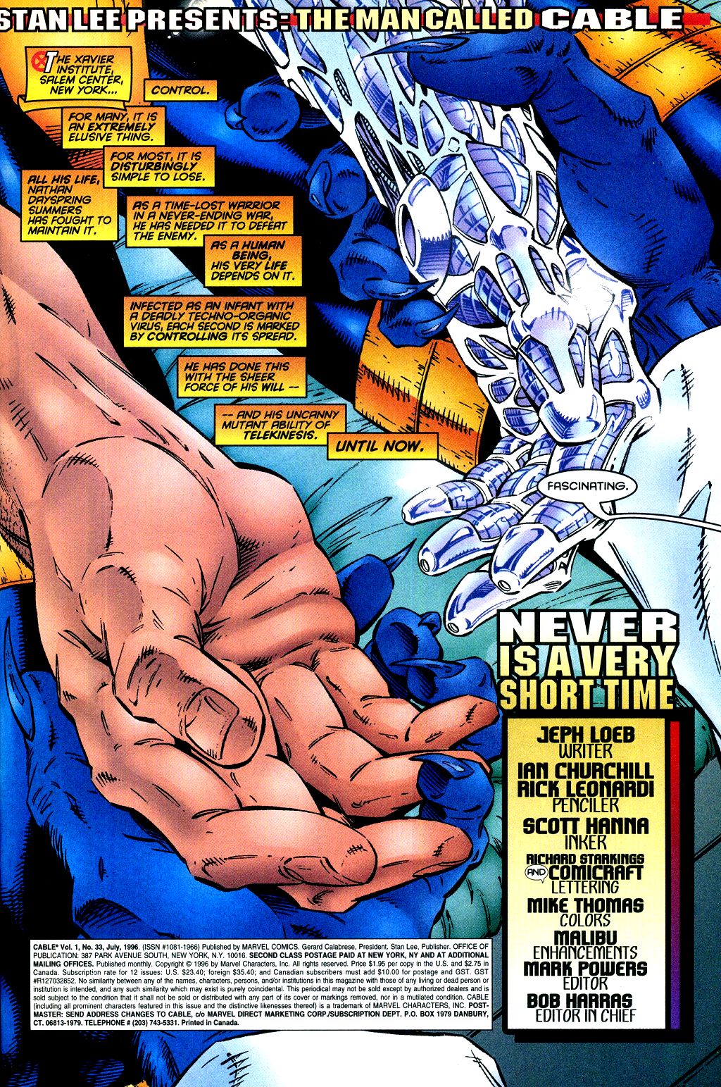 Read online Cable (1993) comic -  Issue #33 - 2