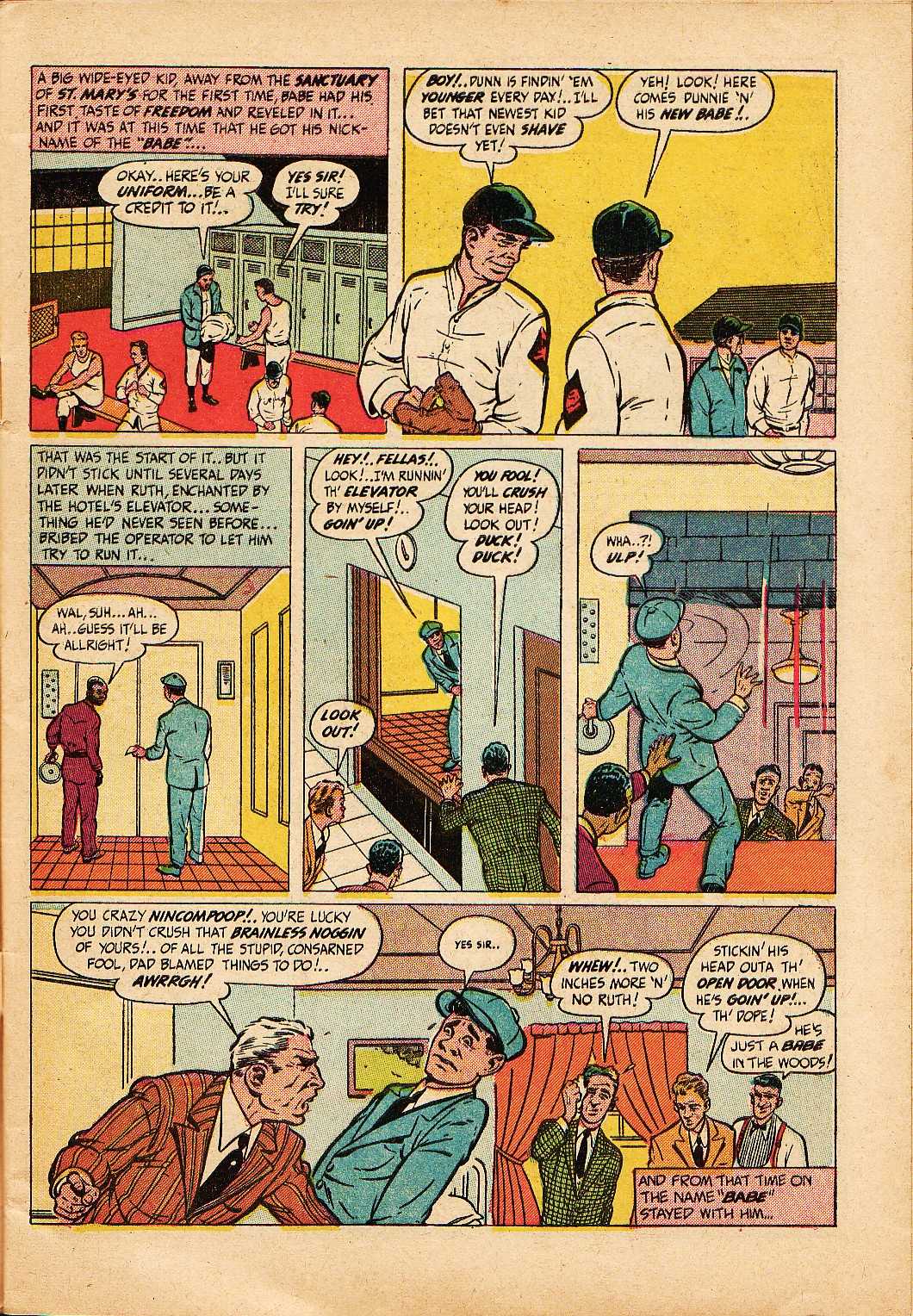 Read online Babe Ruth Sports Comics comic -  Issue #2 - 6