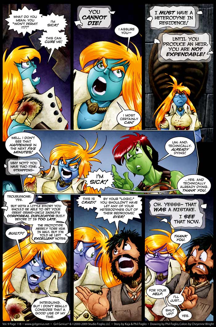 Read online Girl Genius (2002) comic -  Issue #9 - 119