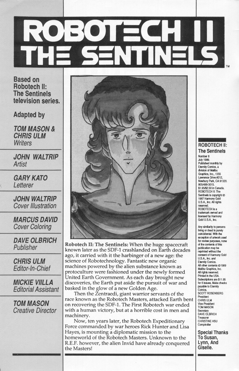 <{ $series->title }} issue Robotech II: The Sentinels Book 1 Issue #8 - Page 2