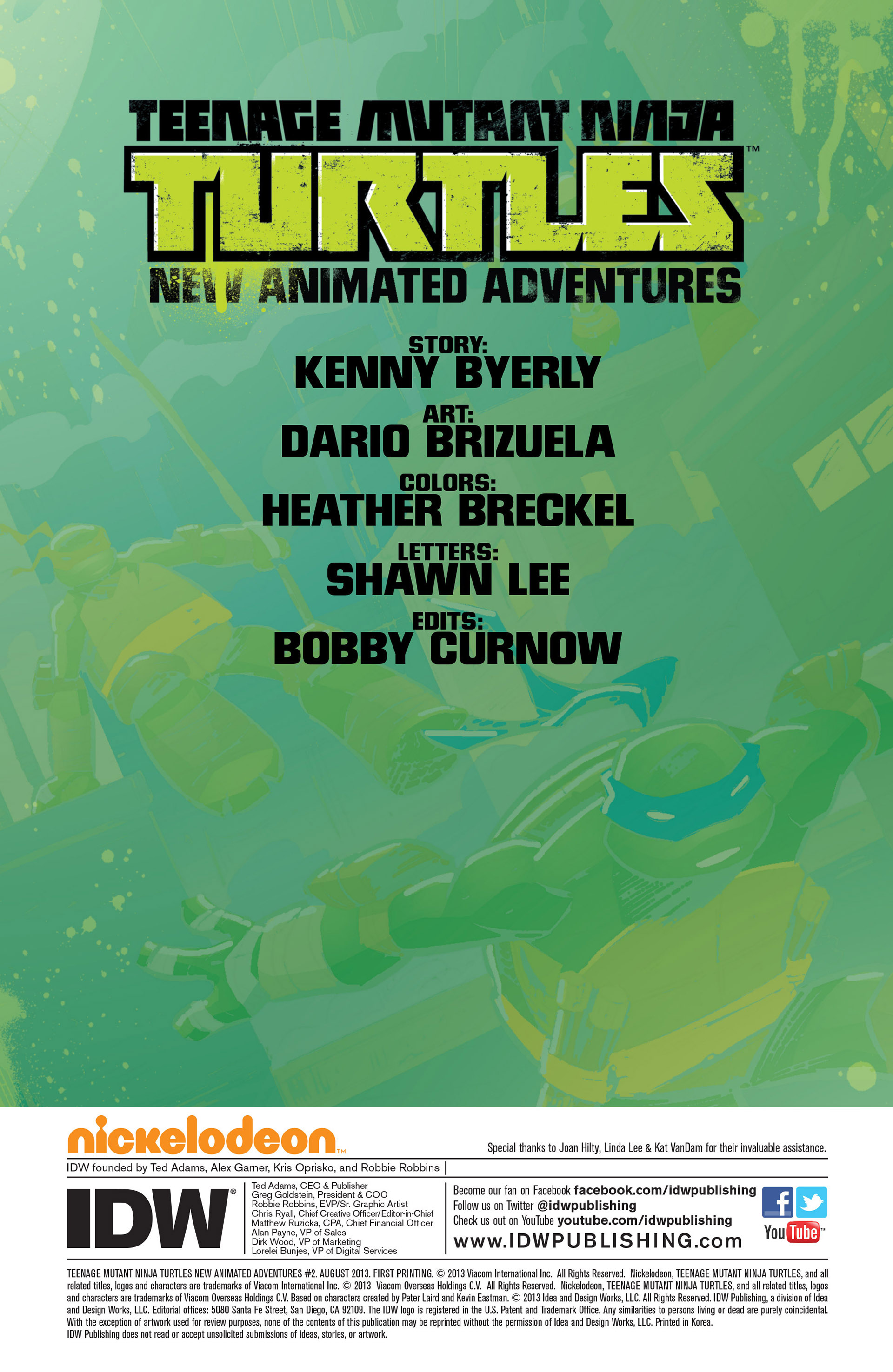 Read online Teenage Mutant Ninja Turtles New Animated Adventures comic -  Issue #2 - 2
