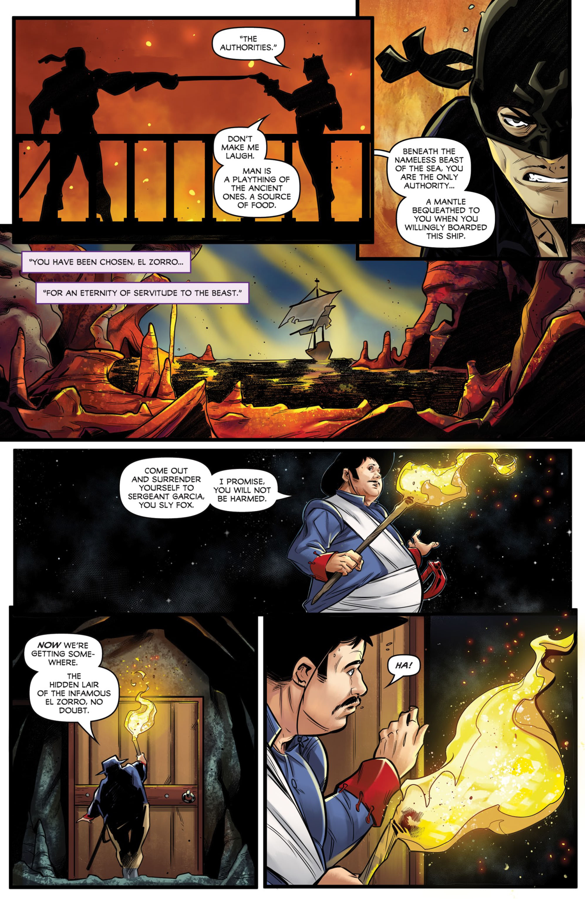 Read online Zorro: Galleon Of the Dead comic -  Issue #3 - 13