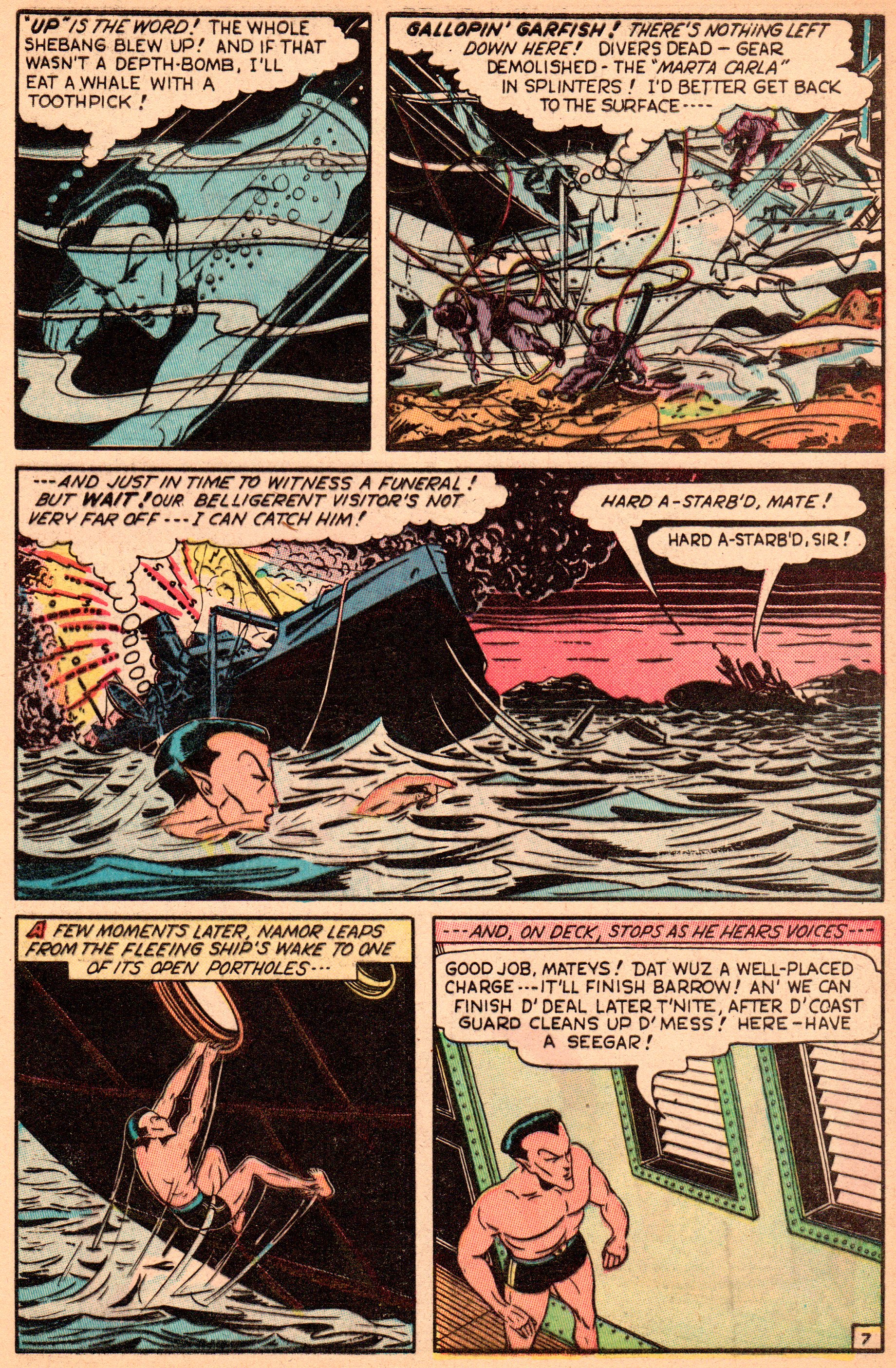 Read online Sub-Mariner Comics comic -  Issue #23 - 9
