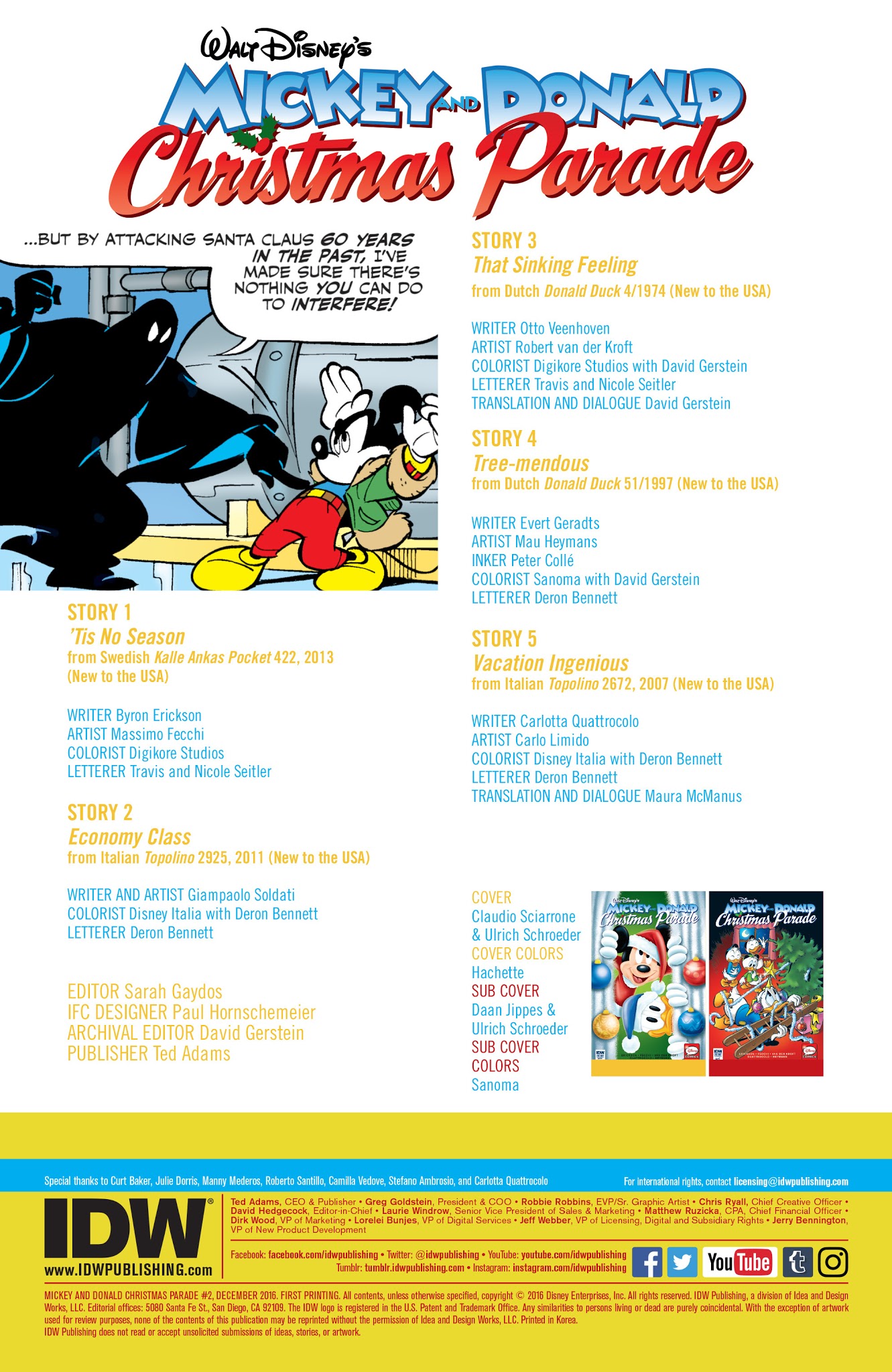 Read online Mickey and Donald Christmas Parade comic -  Issue #2 - 2