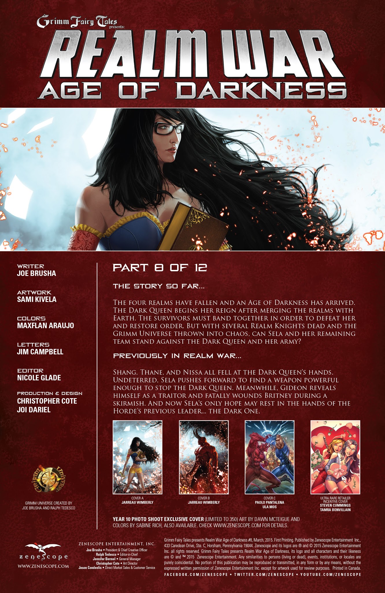 Read online Grimm Fairy Tales presents Realm War Age of Darkness comic -  Issue #8 - 2