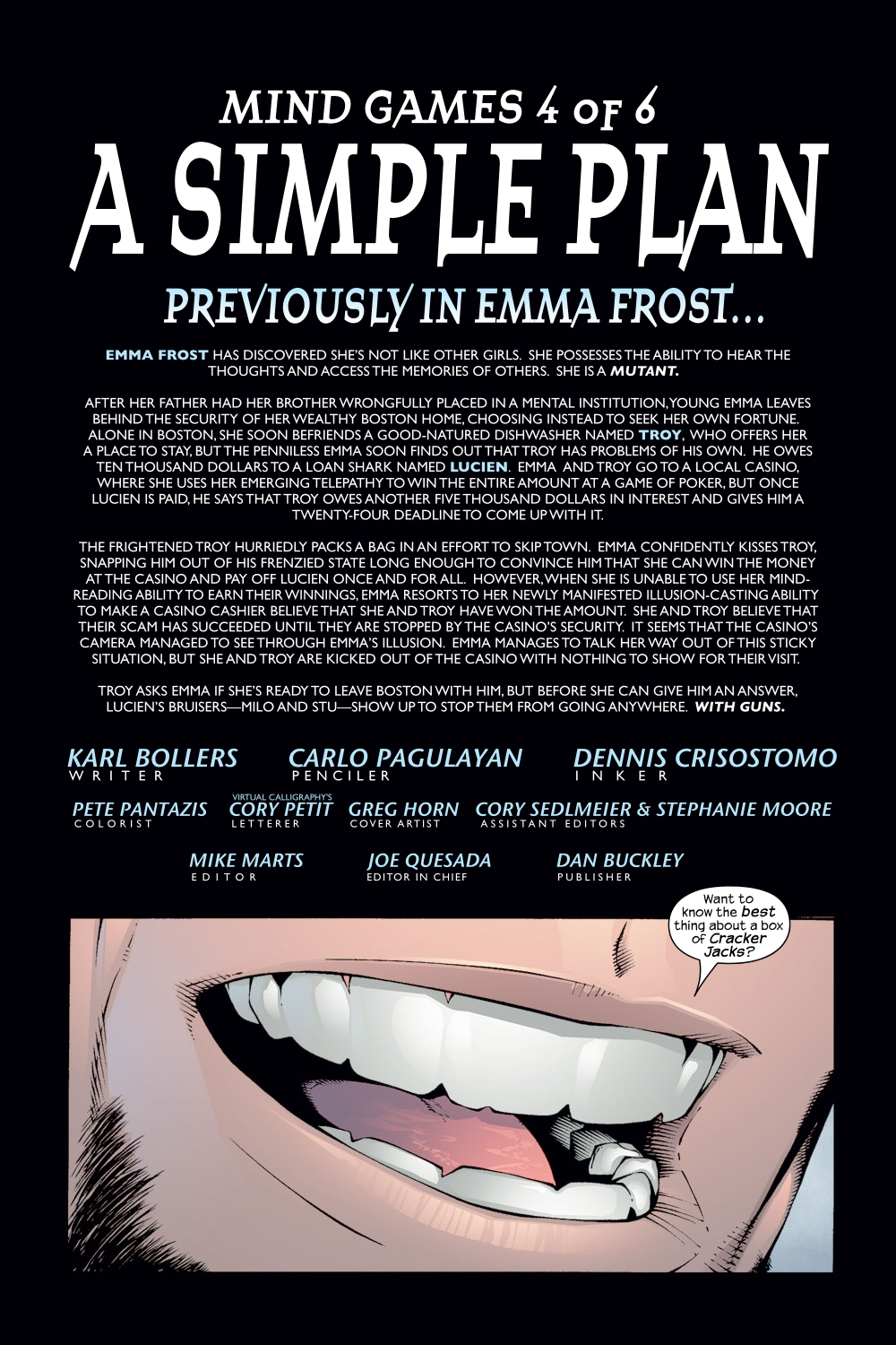 Read online Emma Frost comic -  Issue #10 - 2