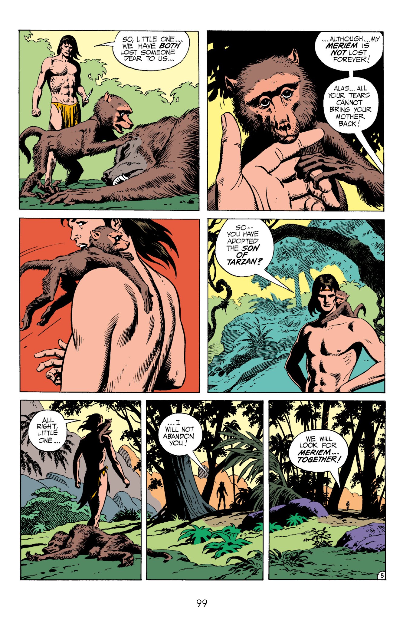 Read online Edgar Rice Burroughs' Tarzan The Joe Kubert Years comic -  Issue # TPB 3 (Part 1) - 99