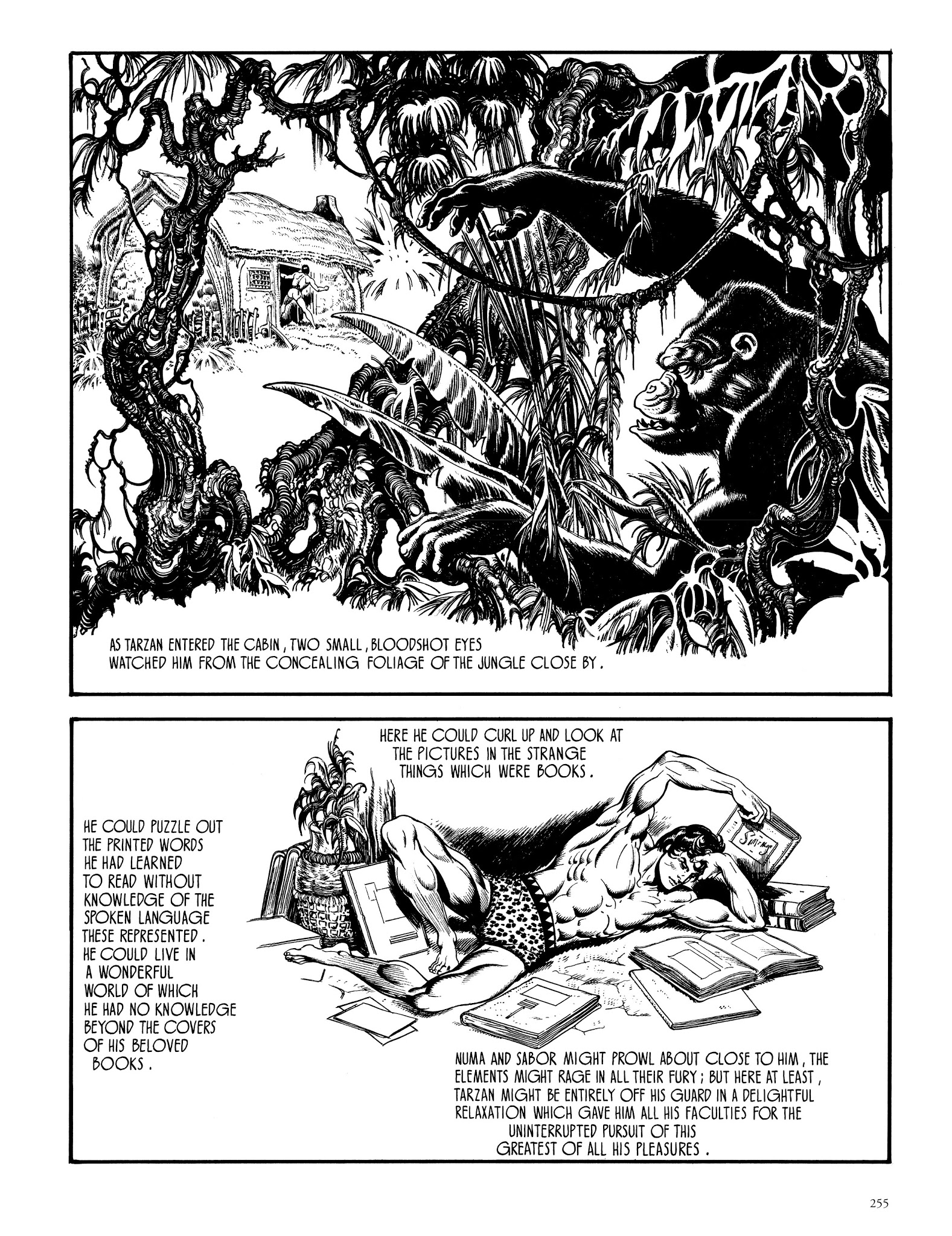 Read online Edgar Rice Burroughs' Tarzan: Burne Hogarth's Lord of the Jungle comic -  Issue # TPB - 254