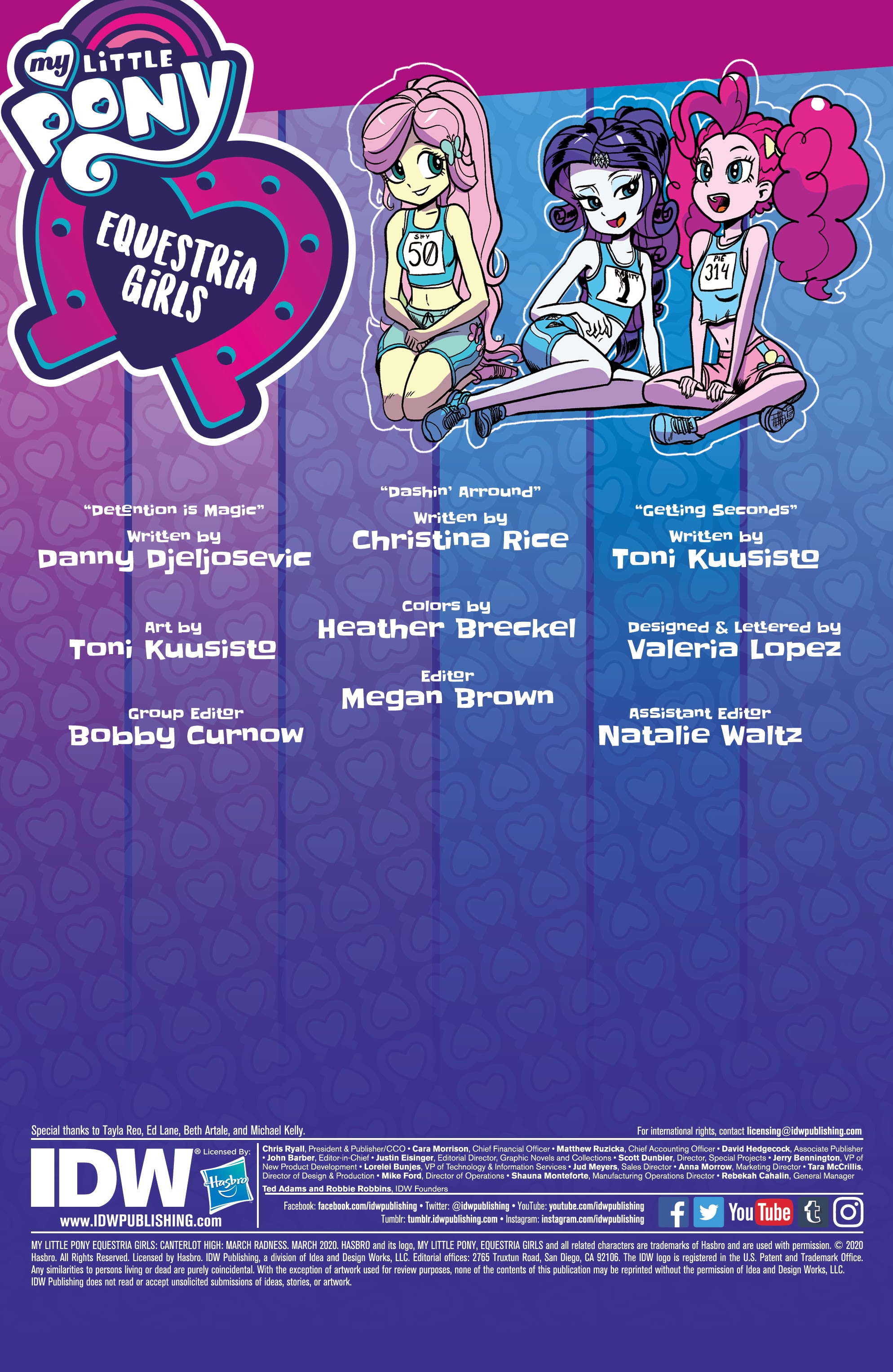 Read online My Little Pony Equestria Girls: Canterlot High: March Radness comic -  Issue # Full - 3