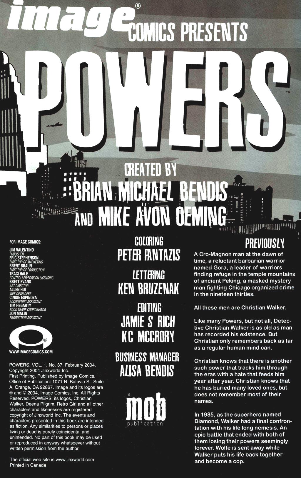 Read online Powers (2000) comic -  Issue #37 - 2