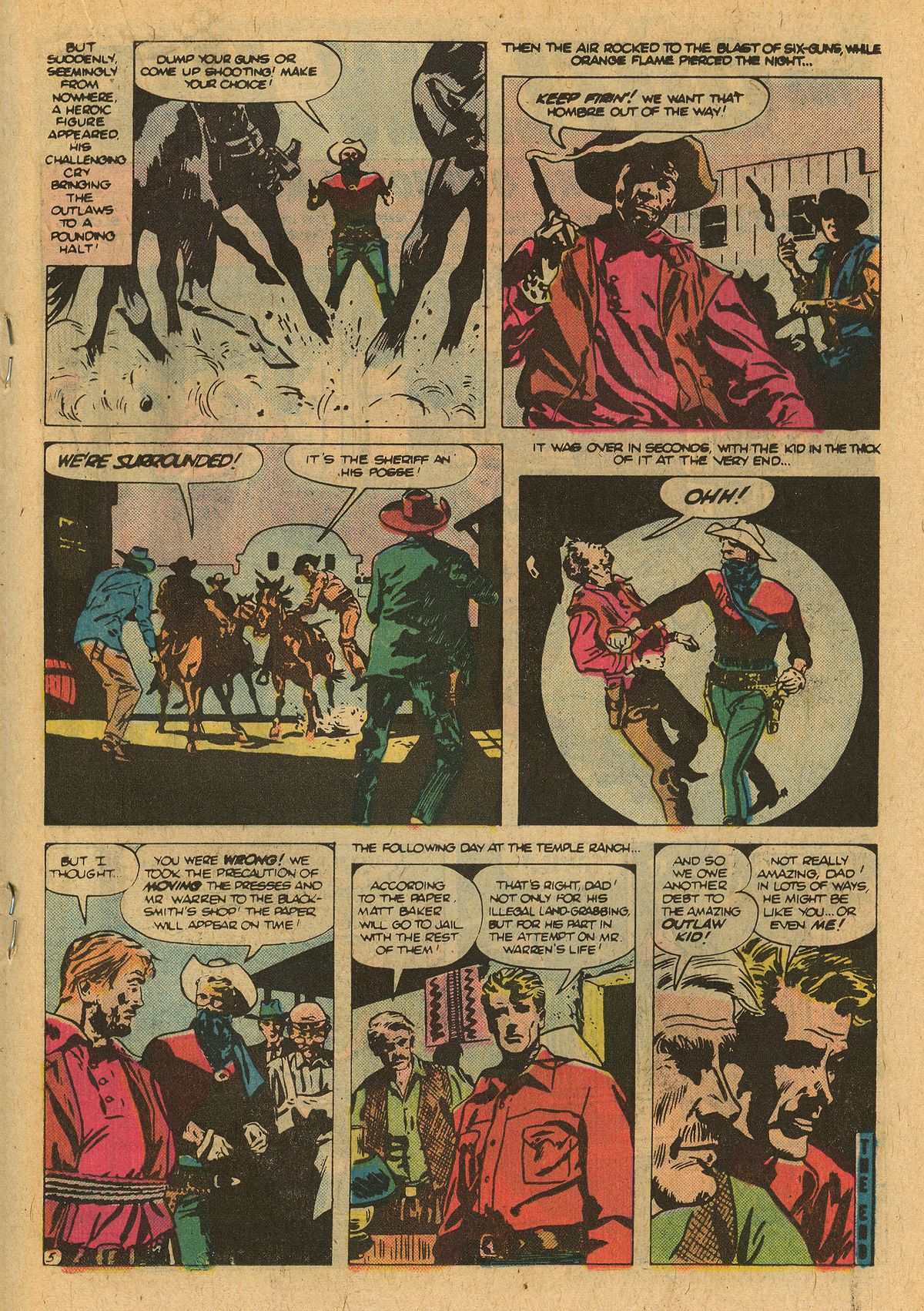 Read online The Outlaw Kid (1970) comic -  Issue #26 - 19