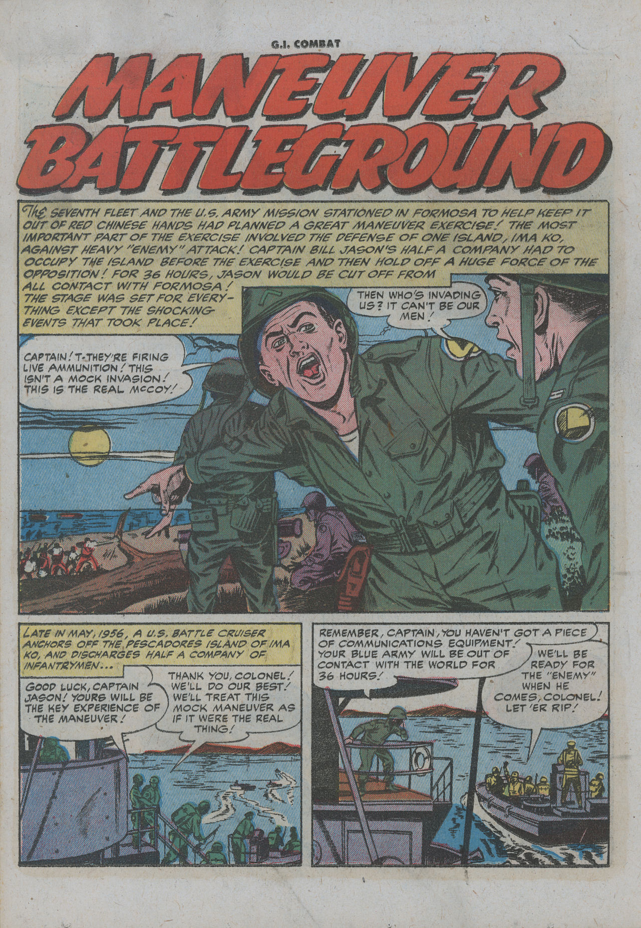 Read online G.I. Combat (1952) comic -  Issue #40 - 18