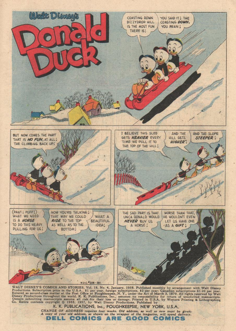 Read online Walt Disney's Comics and Stories comic -  Issue #208 - 3