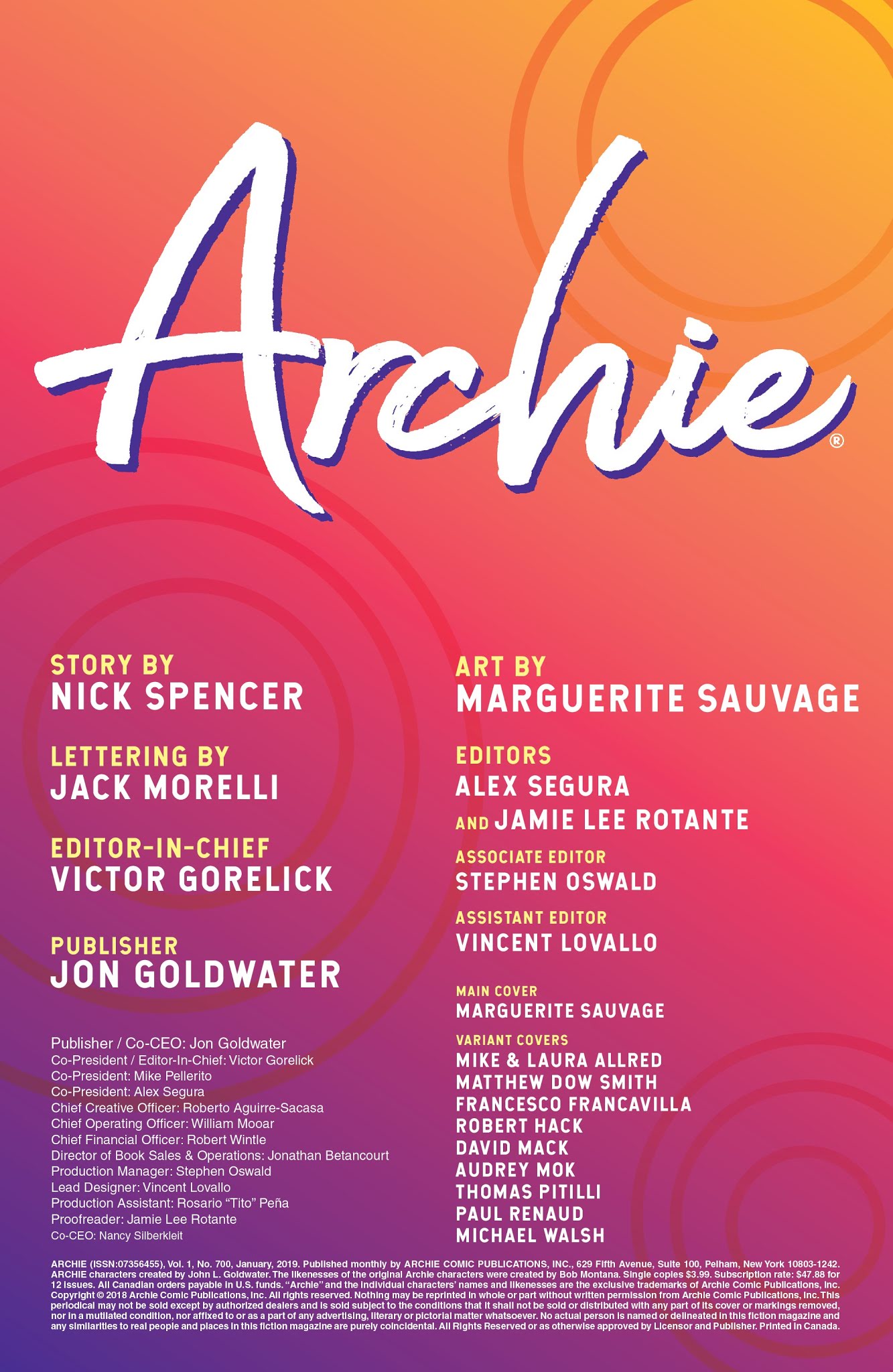 Read online Archie (2015) comic -  Issue #700 - 2