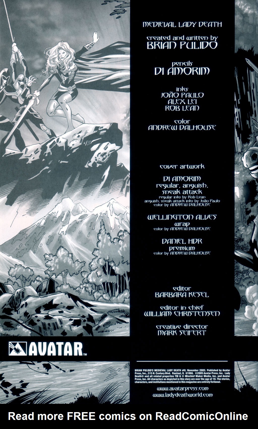 Read online Brian Pulido's Medieval Lady Death comic -  Issue #8 - 3