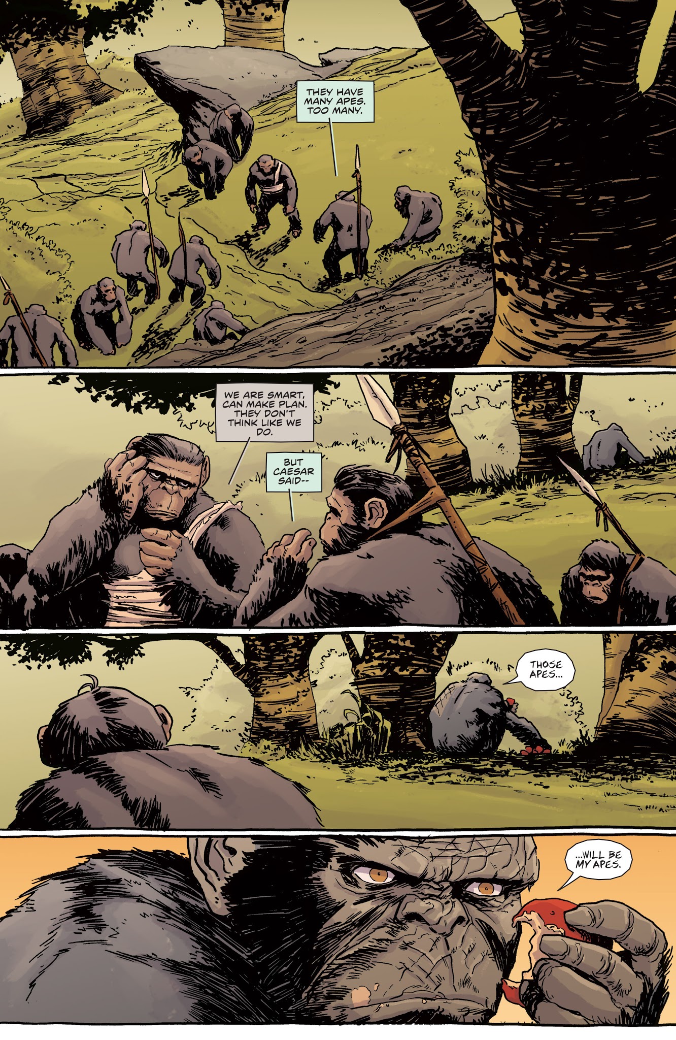 Read online Dawn of the Planet of the Apes comic -  Issue # TPB - 62