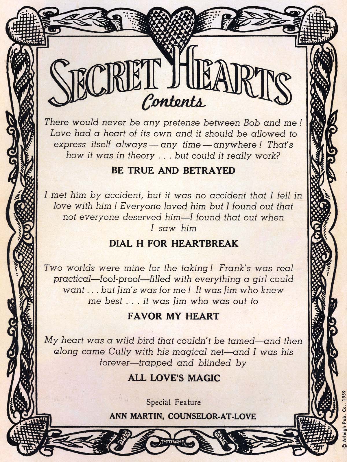 Read online Secret Hearts comic -  Issue #59 - 2