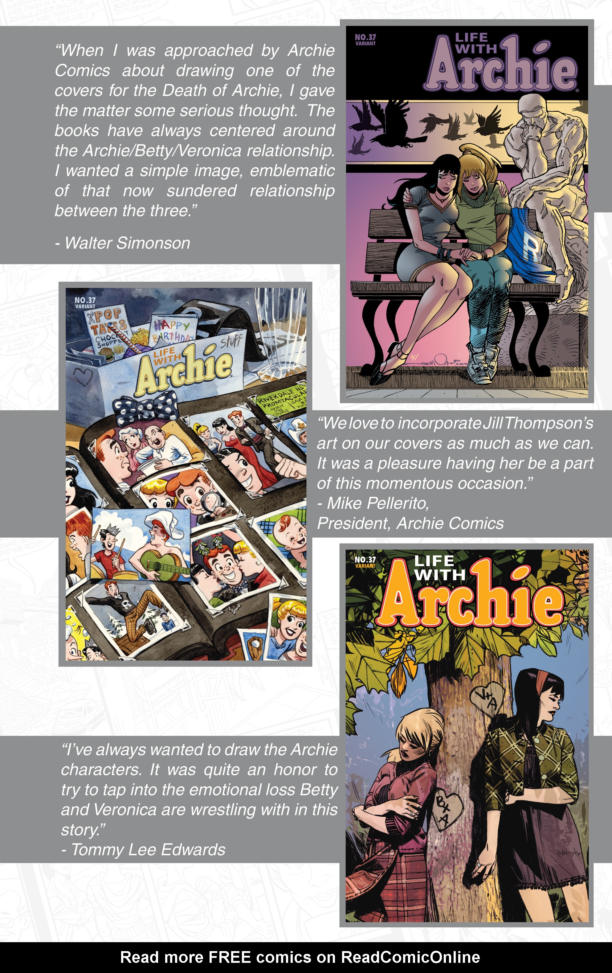 Read online The Death of Archie: A Life Celebrated comic -  Issue # TPB - 111