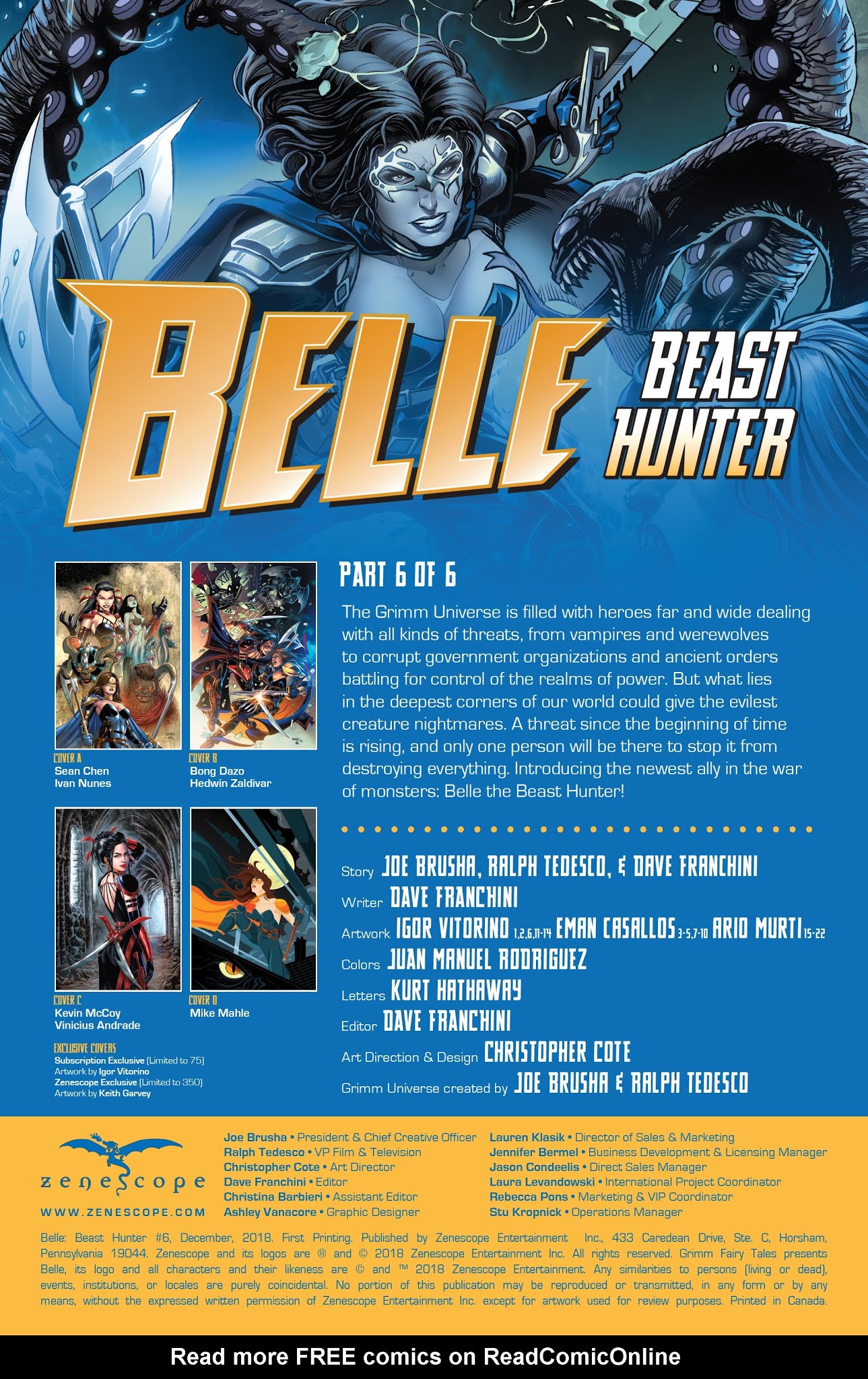 Read online Belle: Beast Hunter comic -  Issue #6 - 2