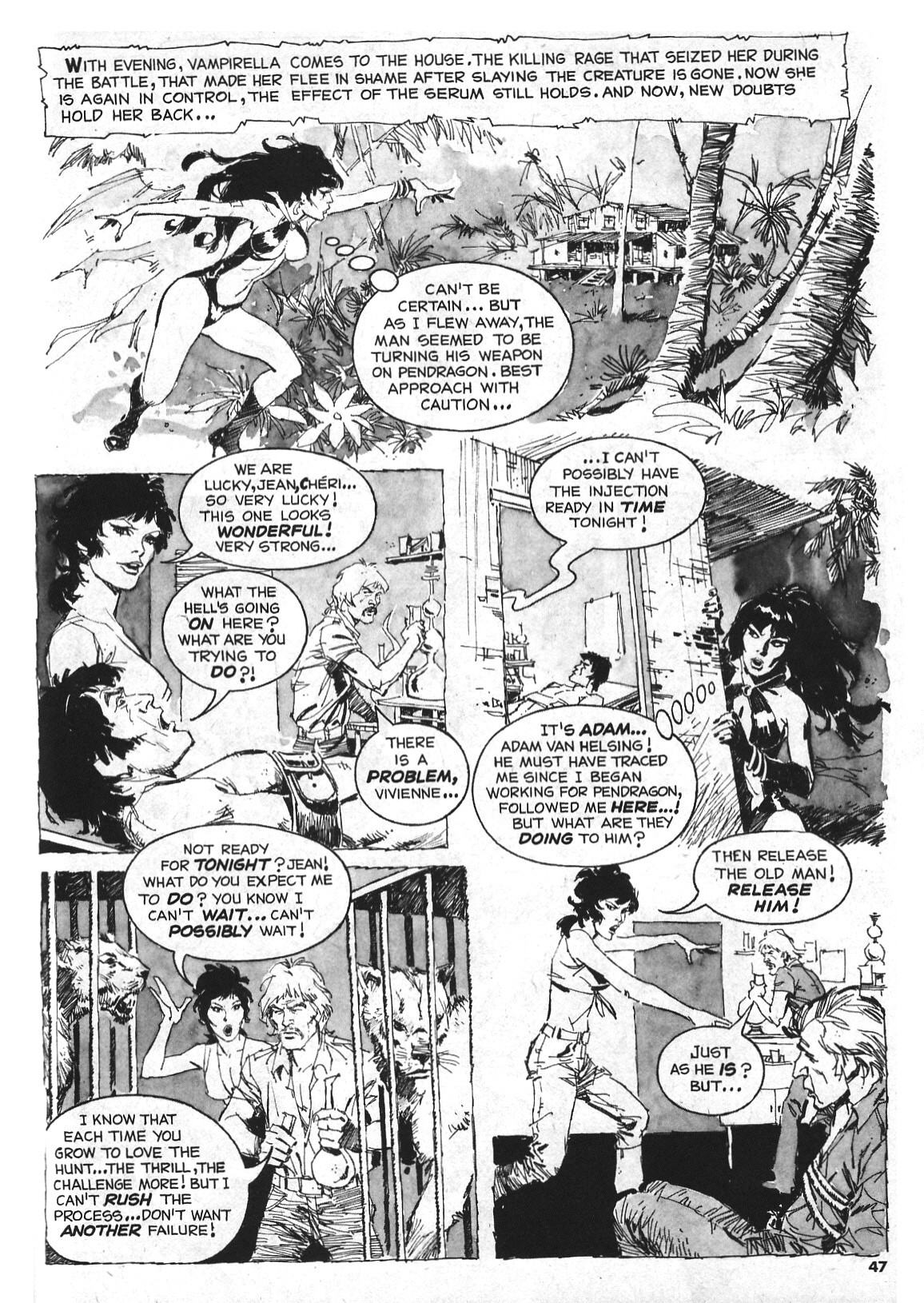 Read online Vampirella (1969) comic -  Issue #46 - 47