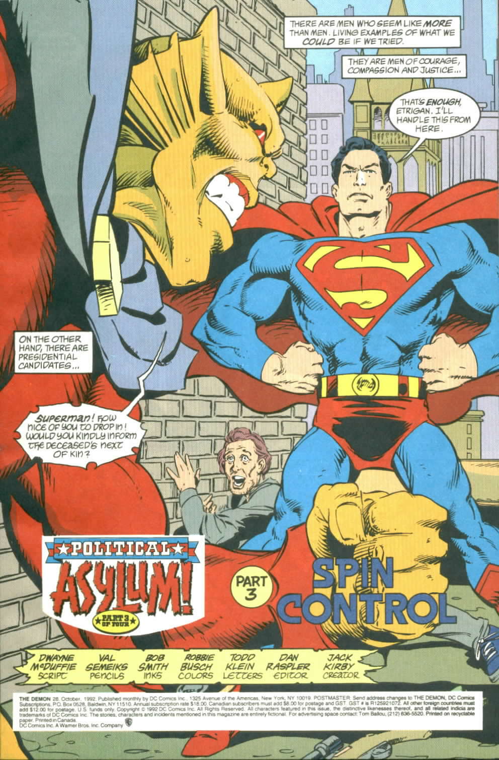 Read online The Demon (1990) comic -  Issue #28 - 2