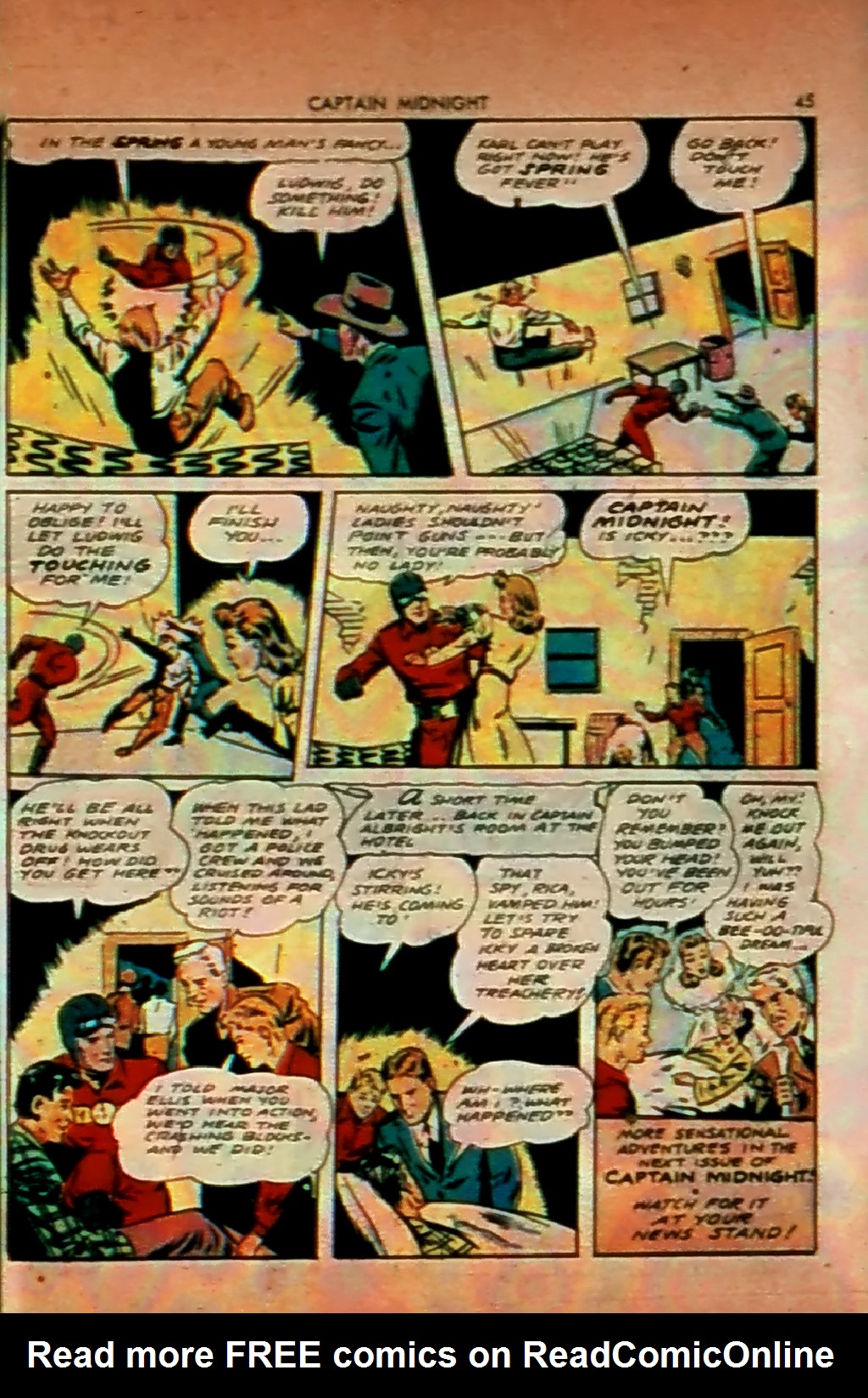 Read online Captain Midnight (1942) comic -  Issue #1 - 45