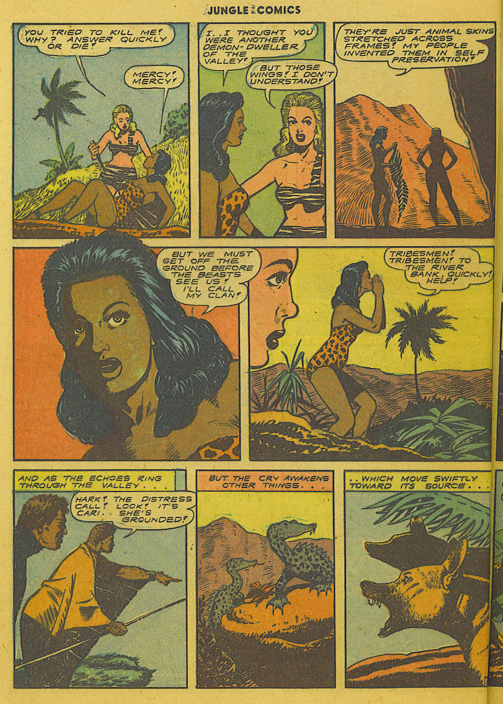 Read online Jungle Comics comic -  Issue #50 - 54