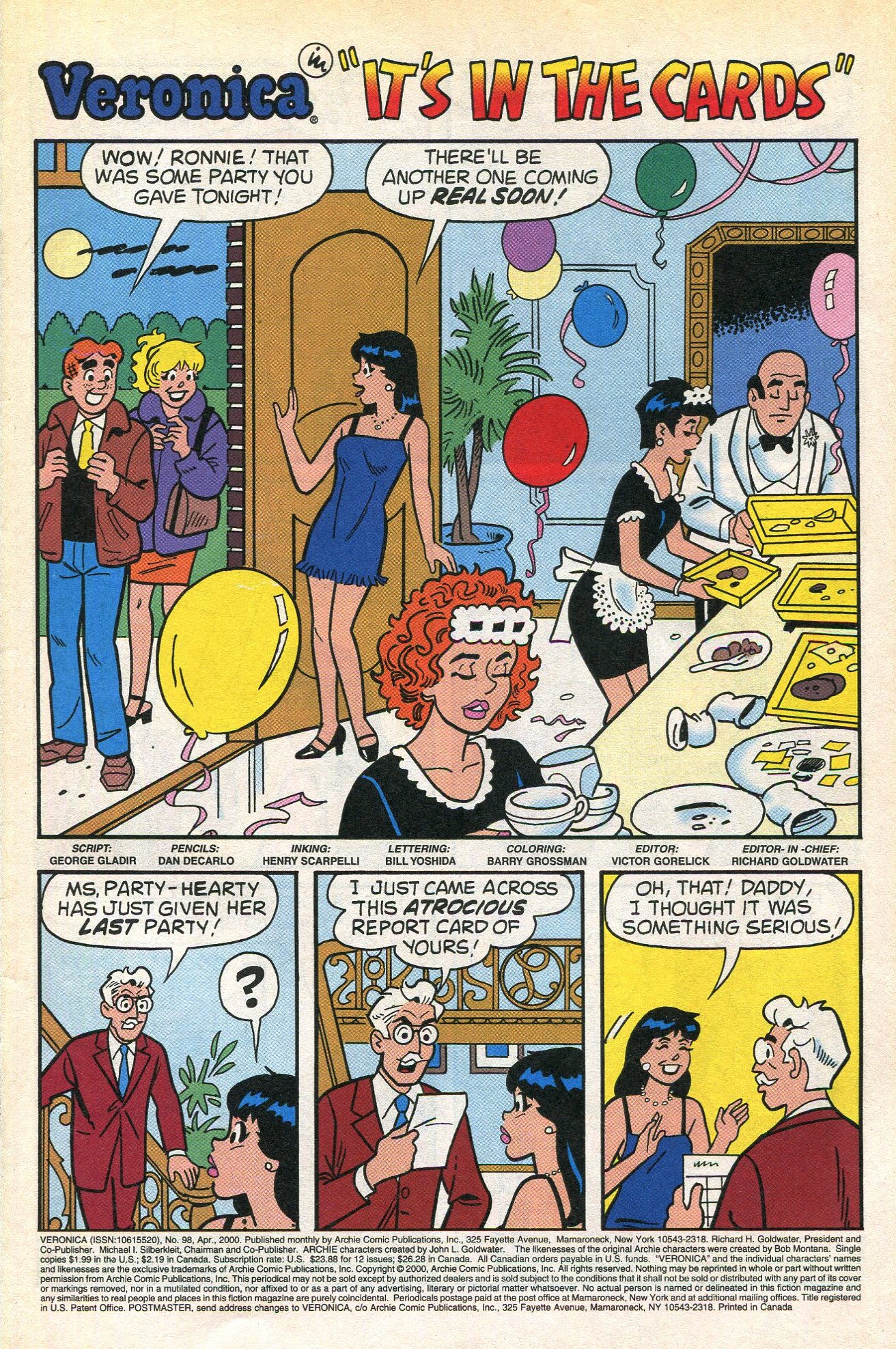 Read online Veronica comic -  Issue #98 - 3