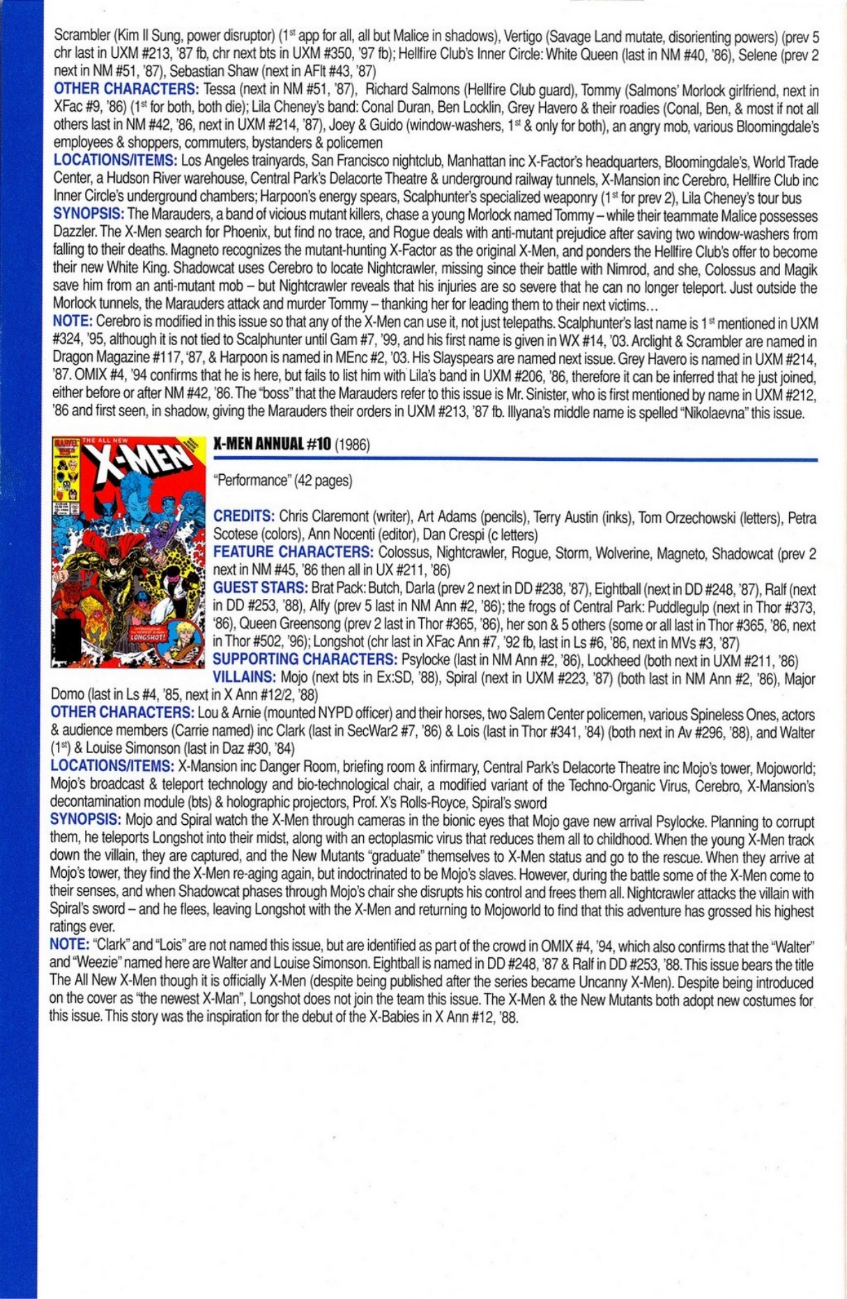 Read online Official Index to the Marvel Universe comic -  Issue #5 - 56