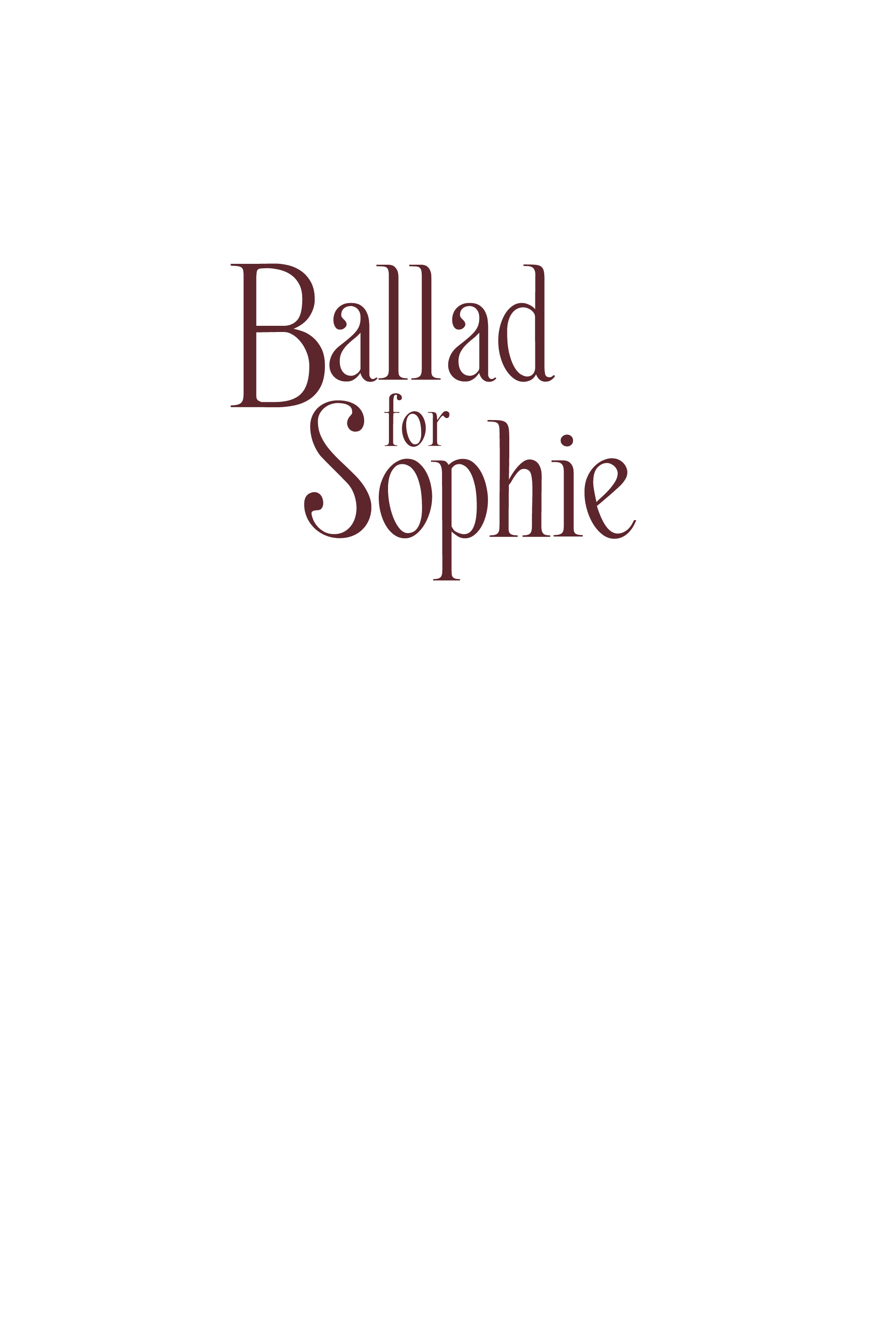 Read online Ballad for Sophie comic -  Issue # TPB (Part 1) - 3