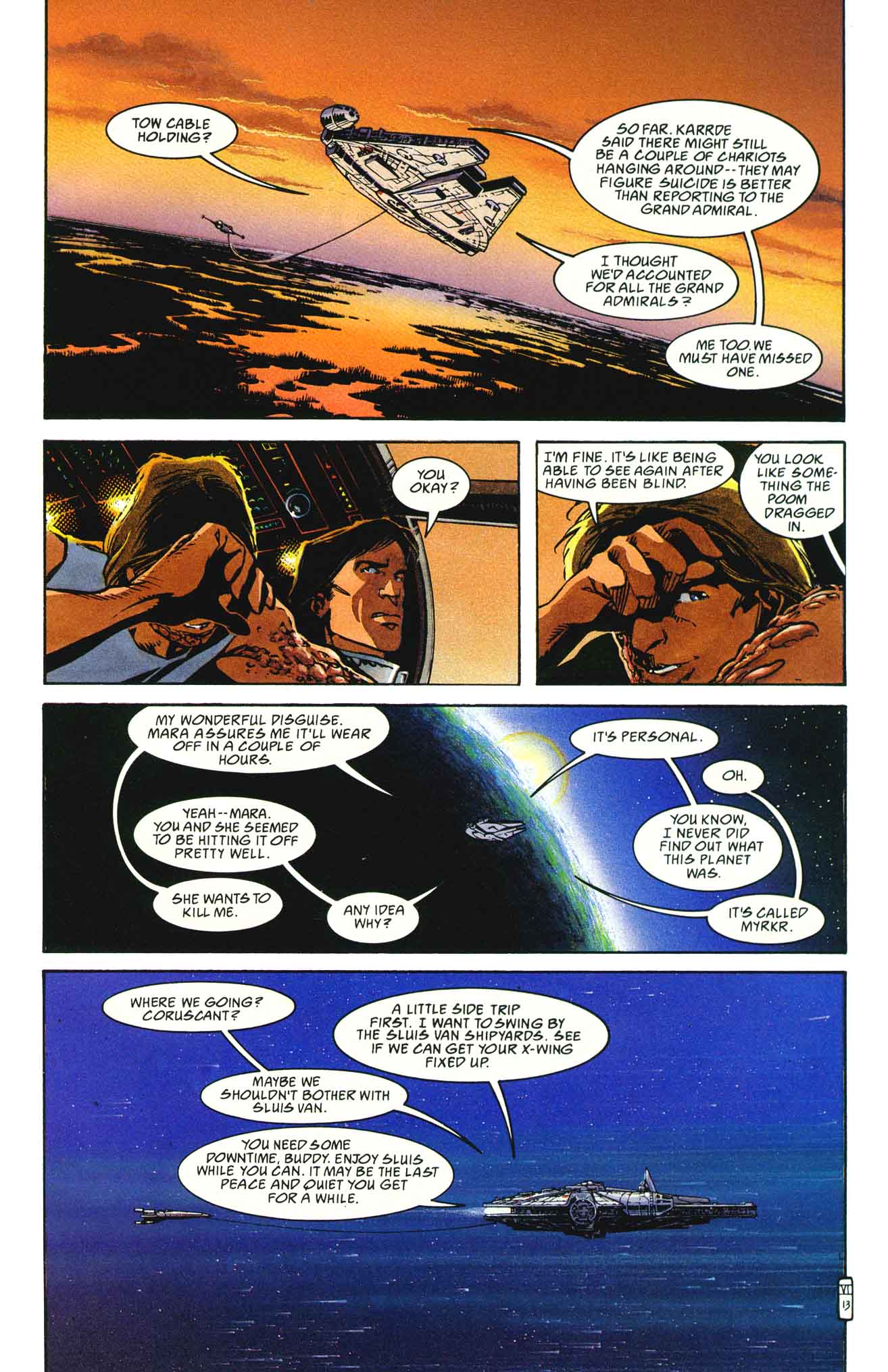 Read online Star Wars: Heir to the Empire comic -  Issue #6 - 14