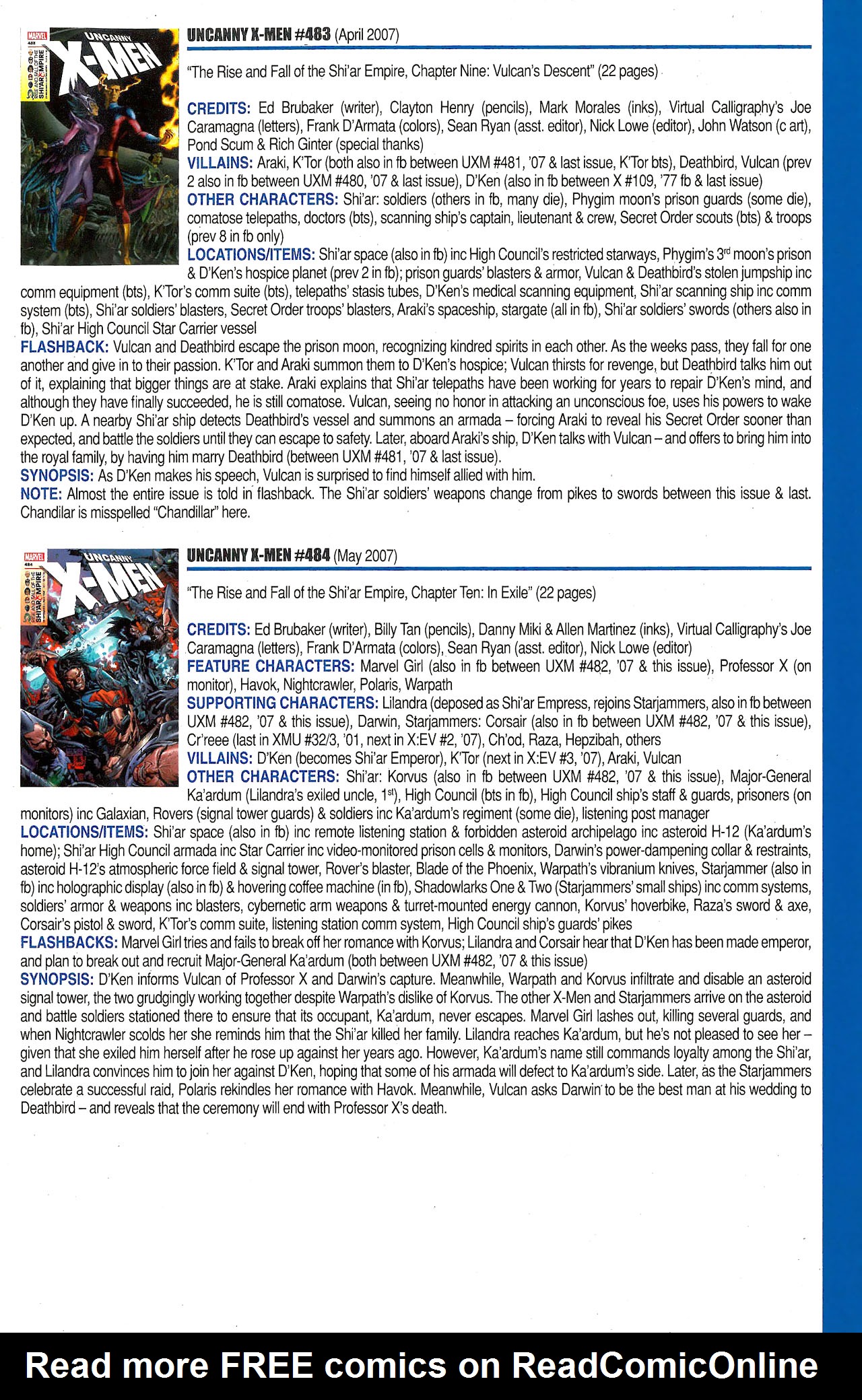 Read online Official Index to the Marvel Universe comic -  Issue #12 - 63