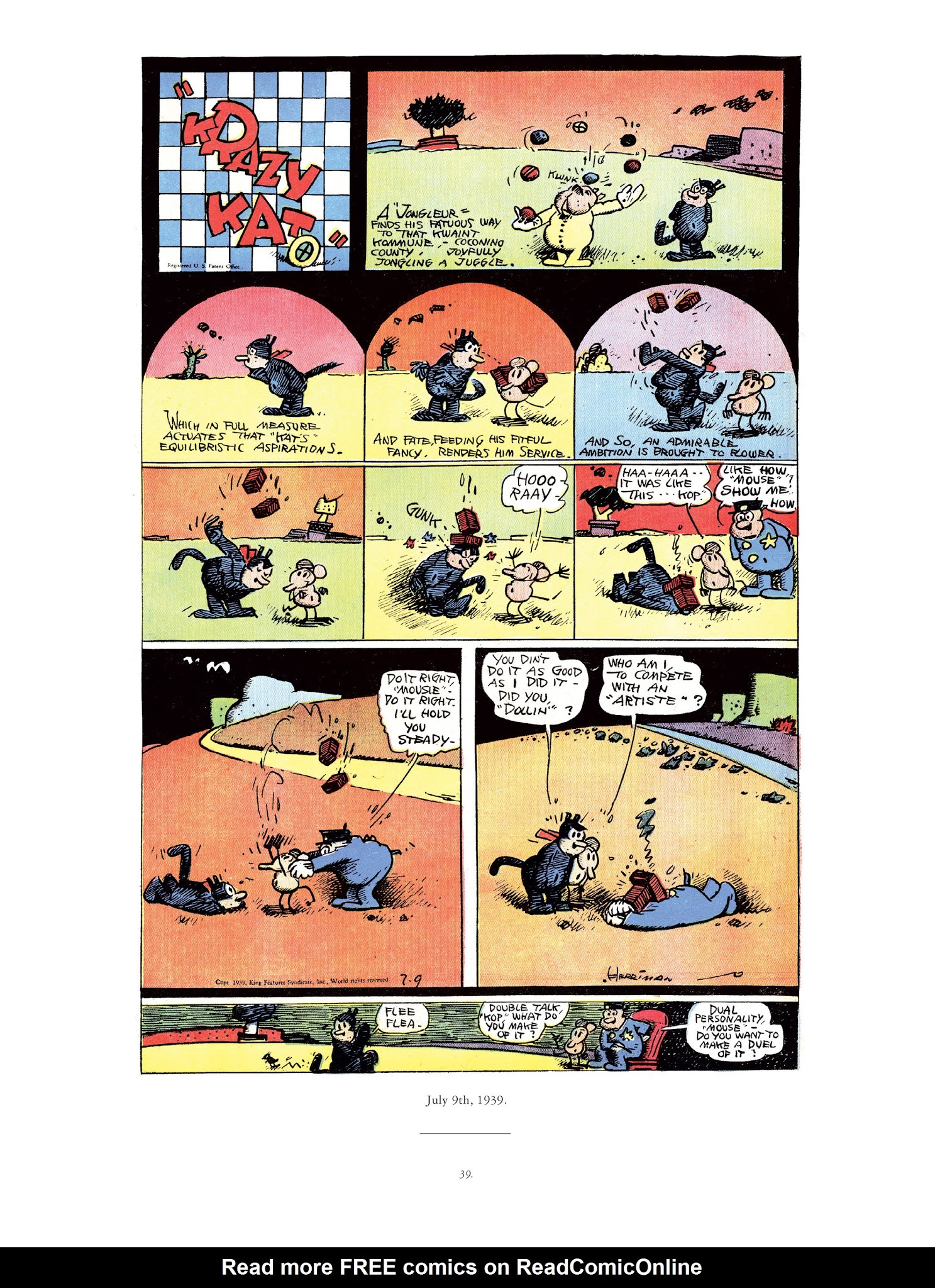 Read online Krazy & Ignatz comic -  Issue # TPB 11 - 39