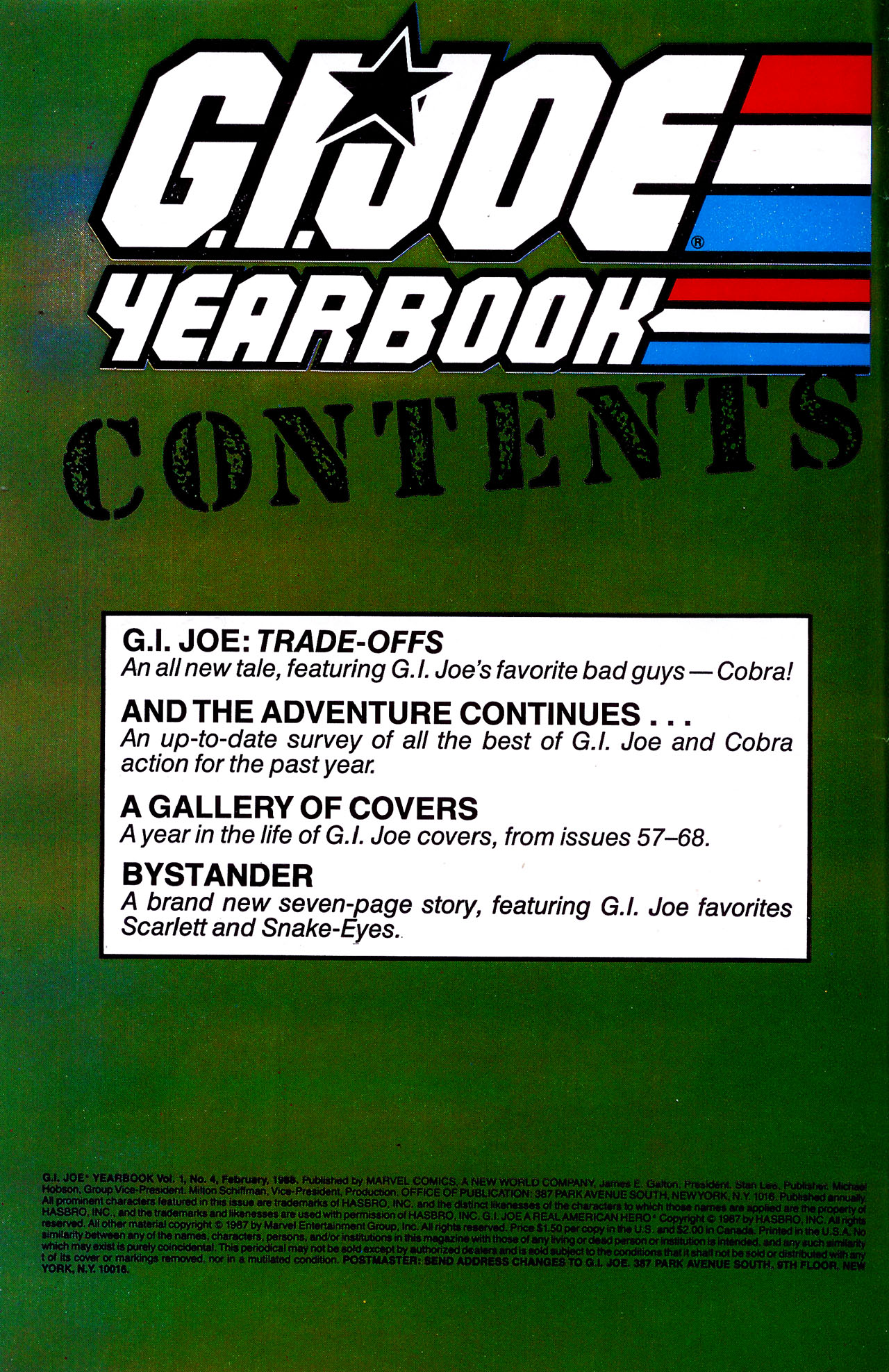 Read online G.I. Joe Yearbook comic -  Issue #4 - 2