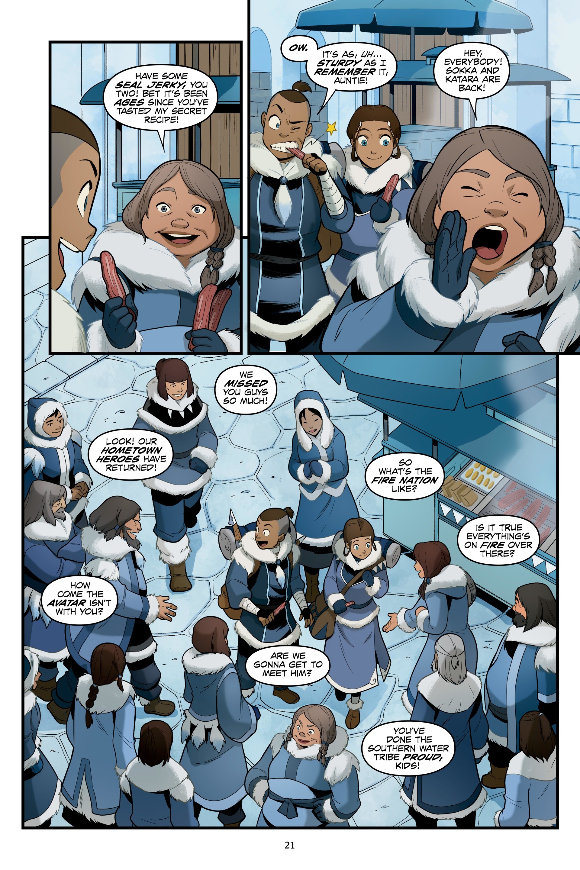 Read online Avatar: The Last Airbender--North and South Omnibus comic -  Issue # TPB (Part 1) - 21